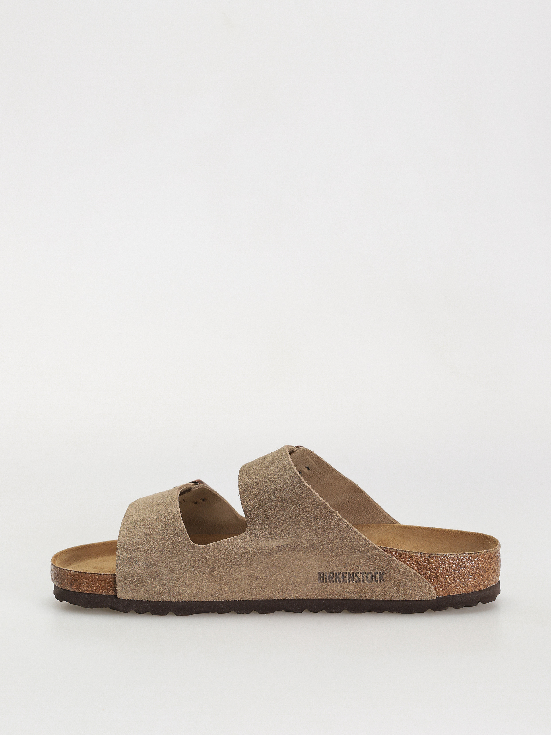 Шльопанці Birkenstock Arizona Suede Leather Regular (taupe)