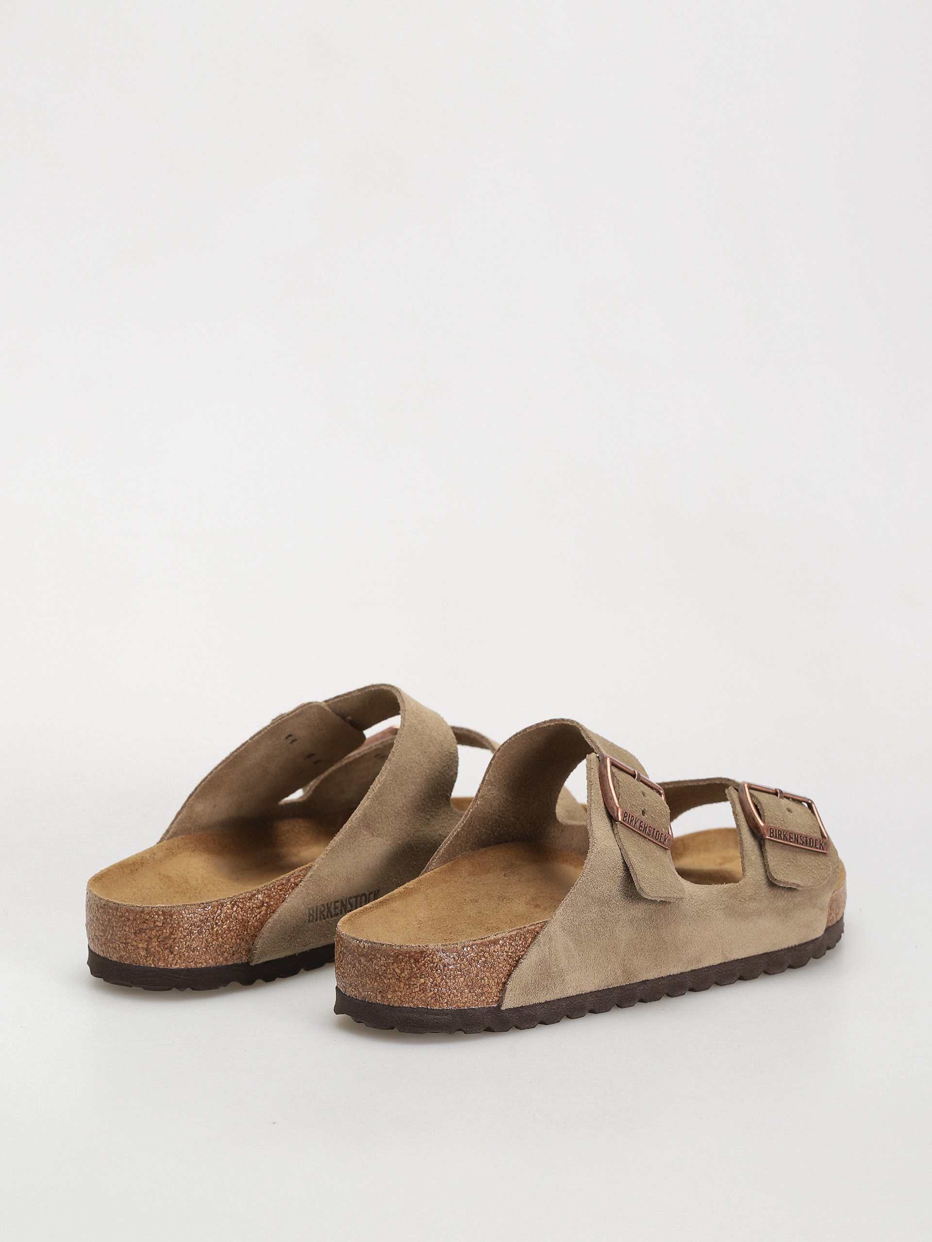 Шльопанці Birkenstock Arizona Suede Leather Regular (taupe)