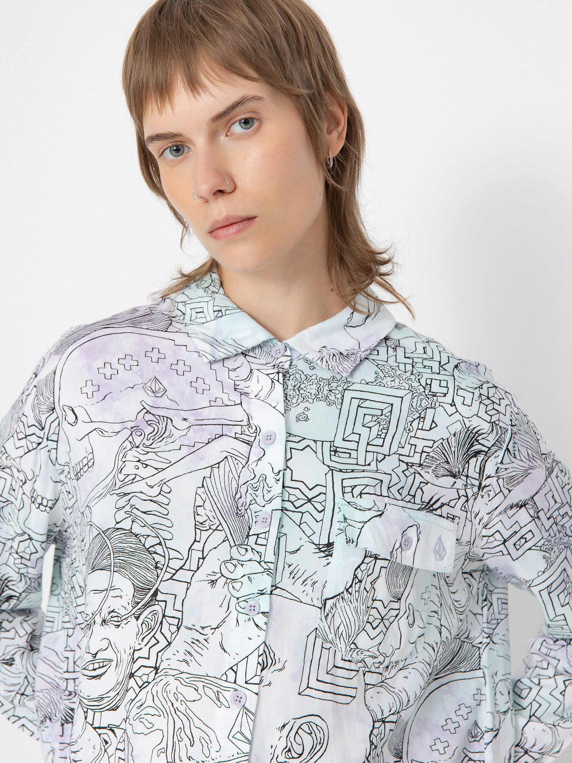 Сорочка Volcom Fa Ed Merlin Murray Ls Wmn (multi)