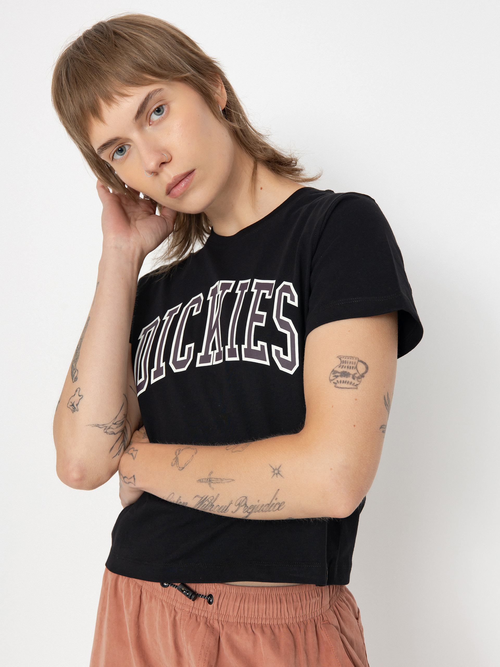 Футболка Dickies Aitkin Wmn (blk/plum perfct)