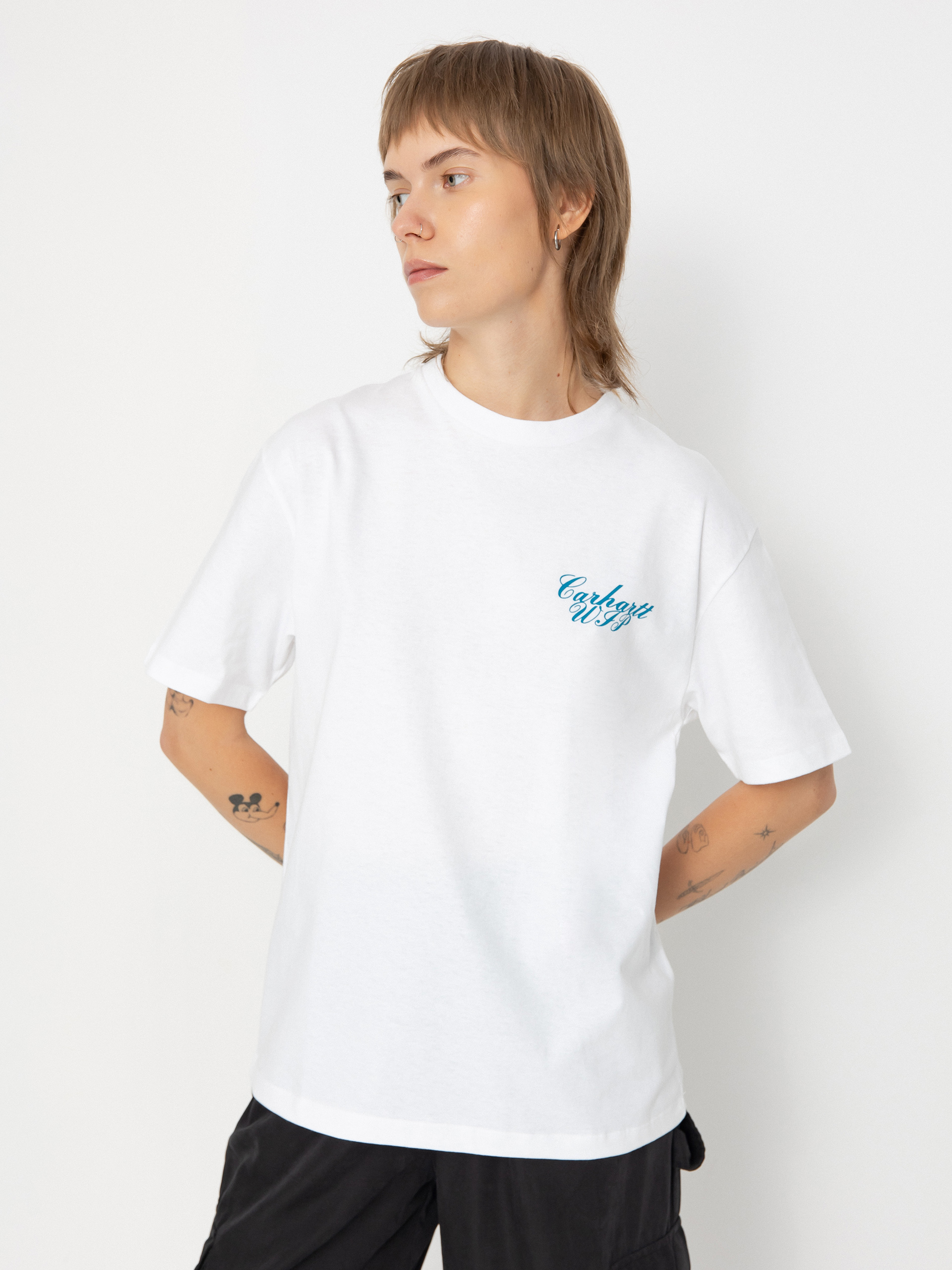 Футболка Carhartt WIP Exchange Wmn (white/blue)