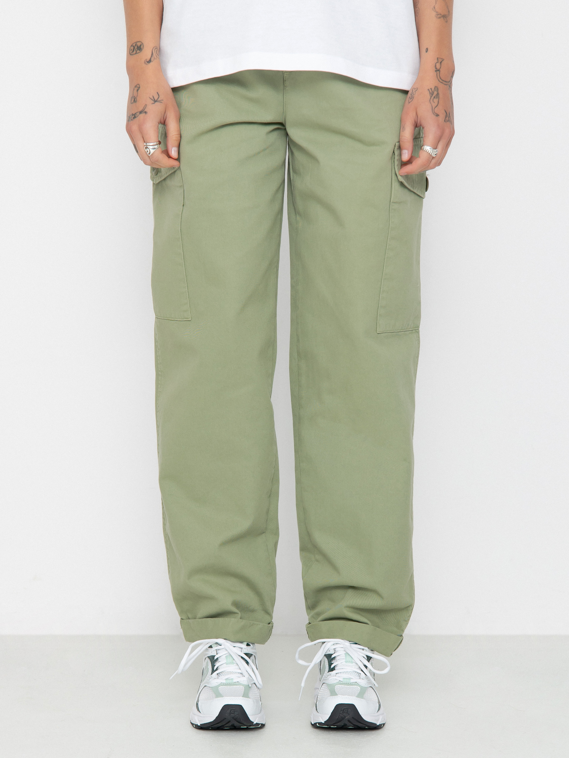 Штани Carhartt WIP Collins Wmn (misty green)