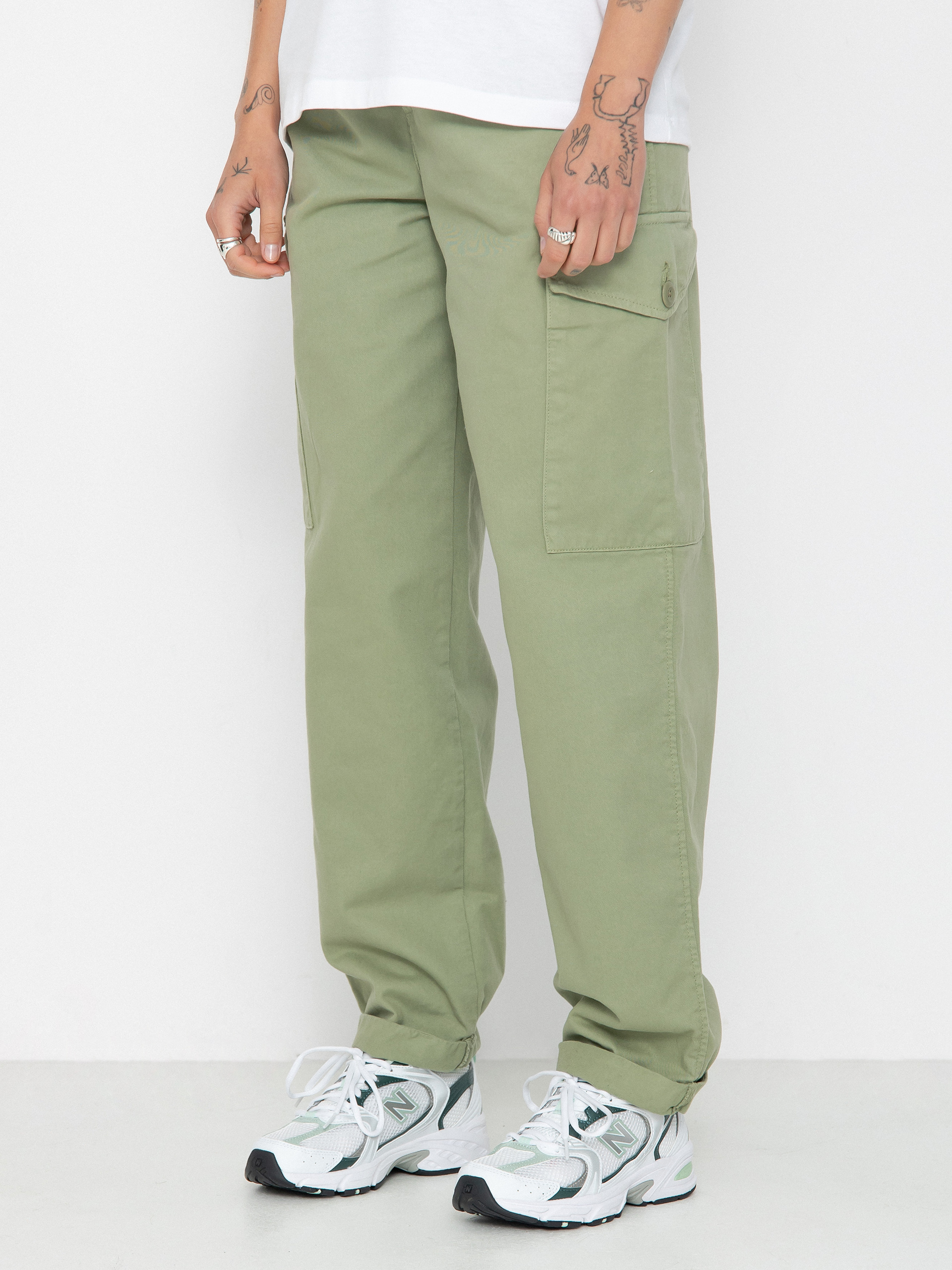 Штани Carhartt WIP Collins Wmn (misty green)