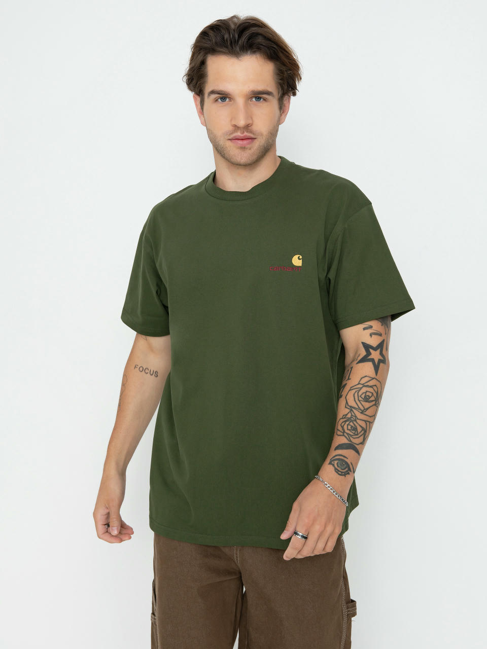 Футболка Carhartt WIP American Script (tarragon)