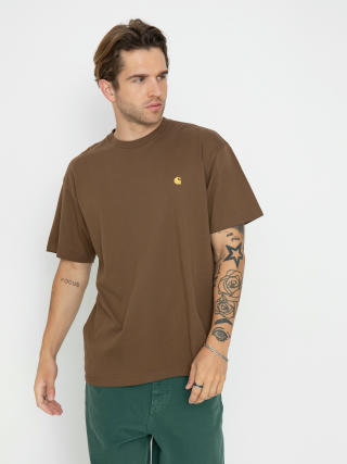 Футболка Carhartt WIP Chase (chocolate/gold)