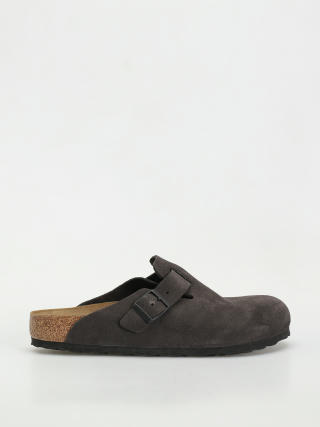 Шльопанці Birkenstock Boston Suede Leather Regular (velvet grey)