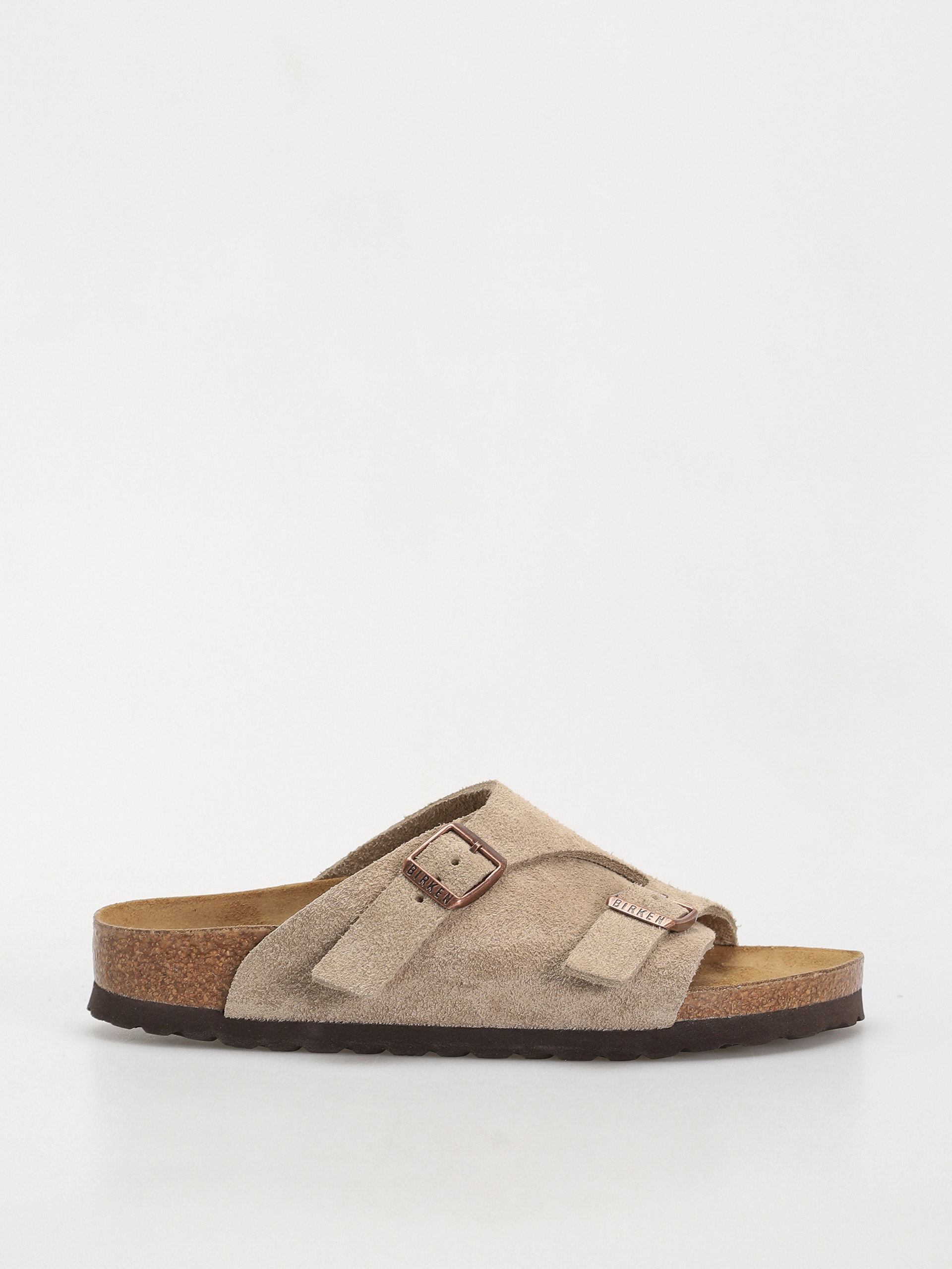 Шльопанці Birkenstock Zürich Suede Leather Narrow Wmn - коричневий