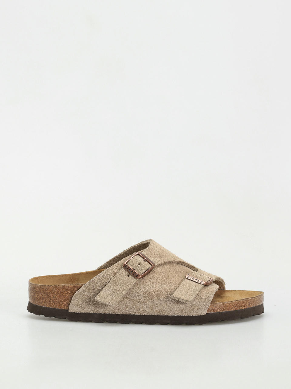 Шльопанці Birkenstock Zürich Suede Leather Narrow Wmn (taupe)