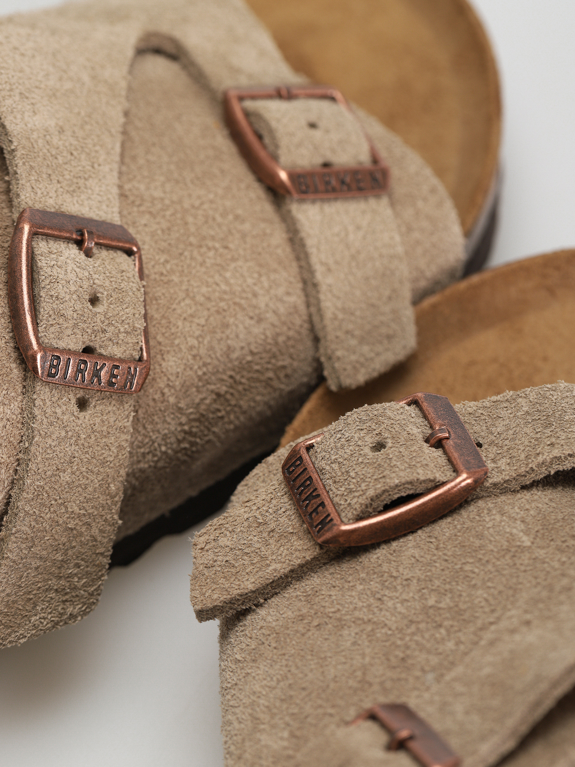 Шльопанці Birkenstock Zürich Suede Leather Narrow Wmn (taupe)