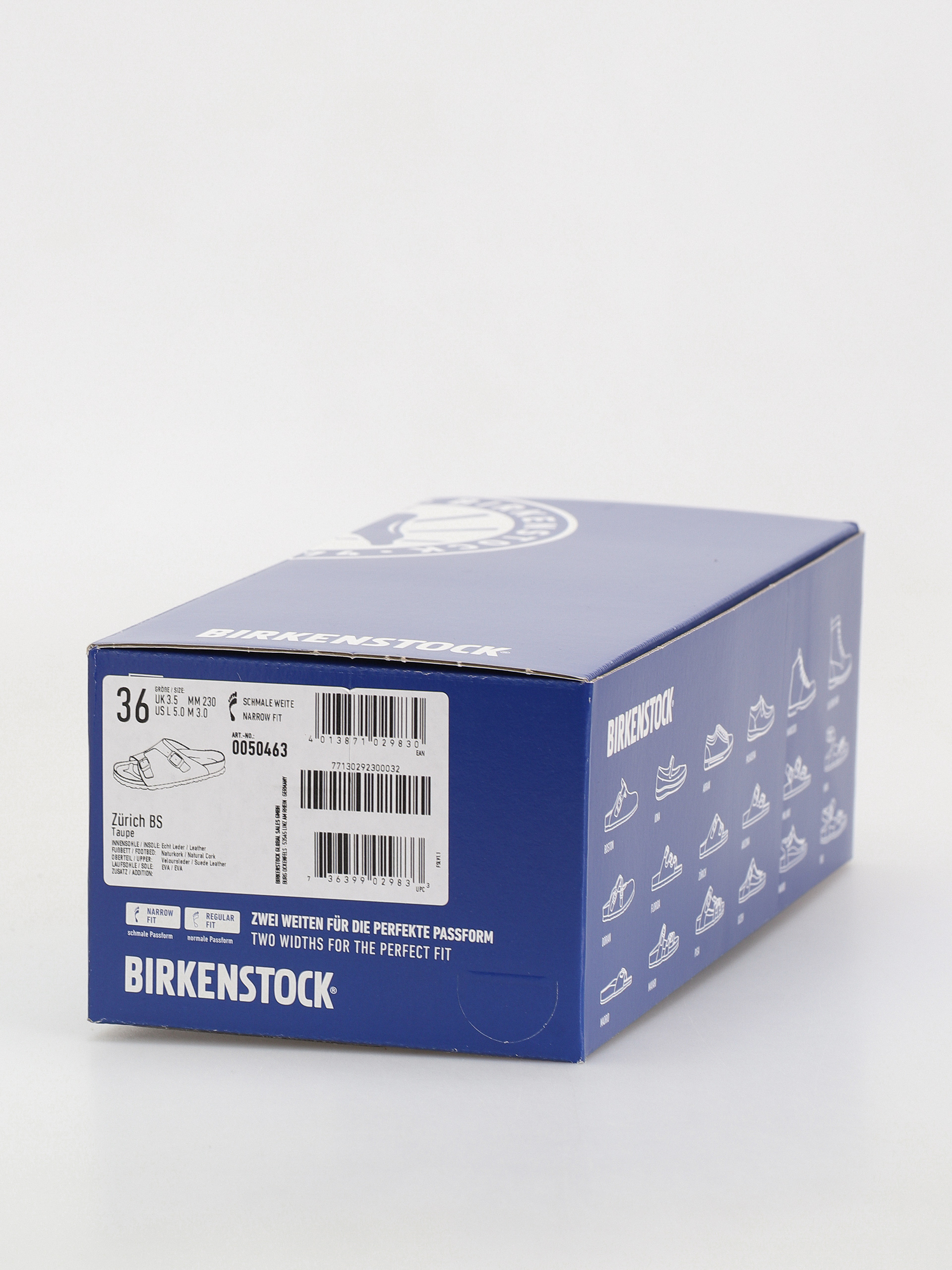 Шльопанці Birkenstock Zürich Suede Leather Narrow Wmn (taupe)