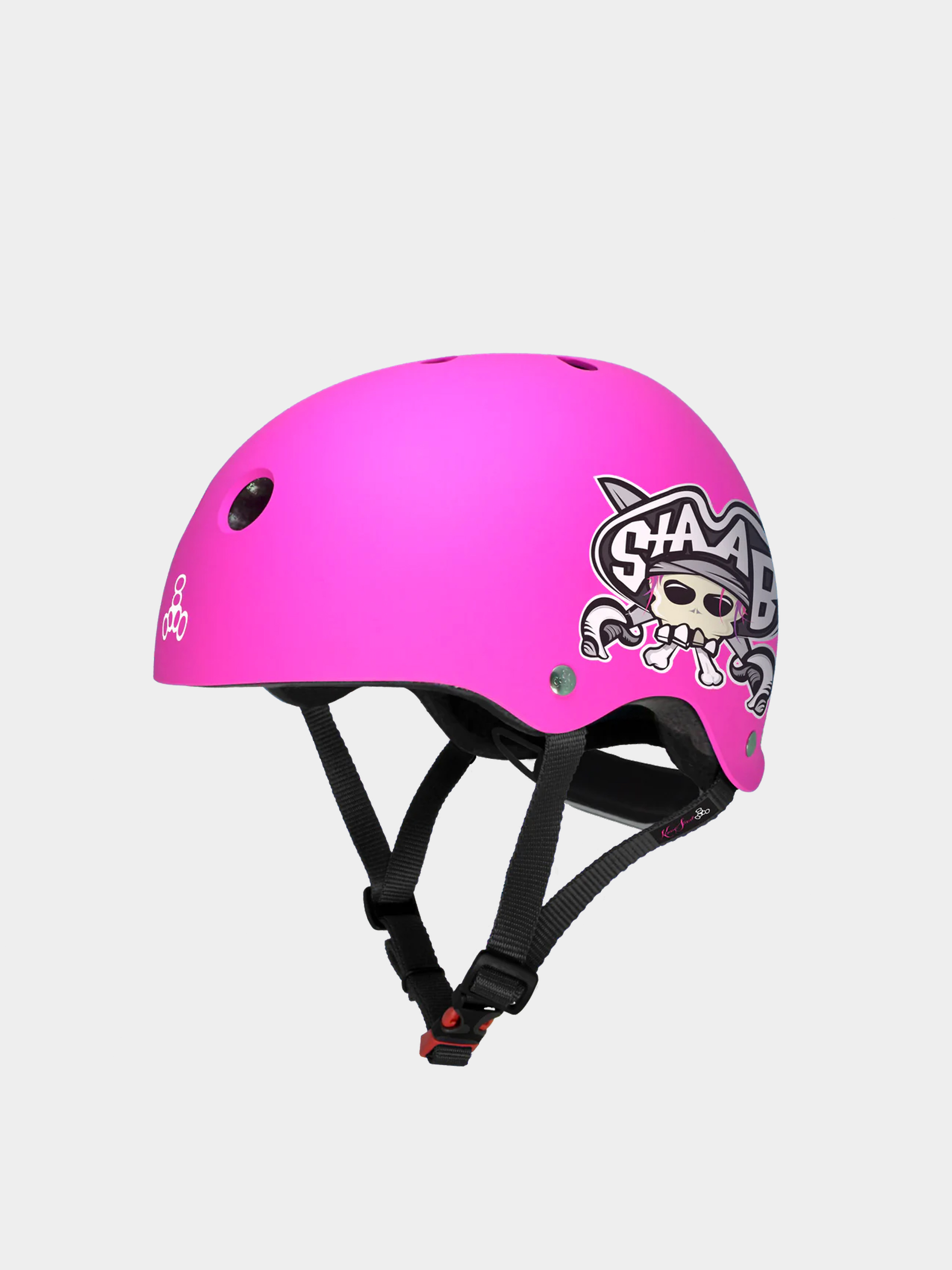 u0428u043eu043bu043eu043c Triple Eight Lil 8 Staab Edition Dual Certified Helmet With Eps Liner JR (neon pink)