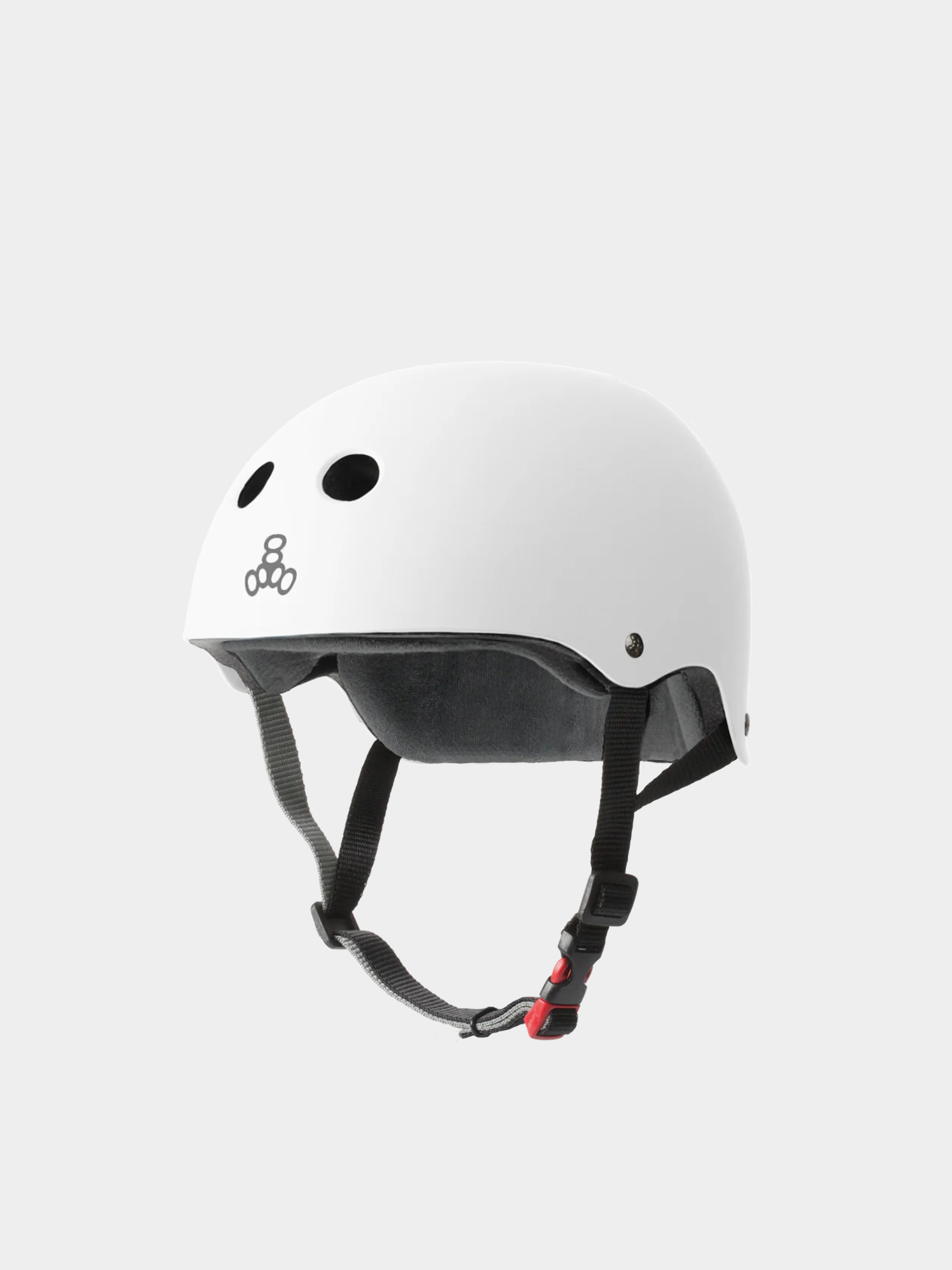u0428u043eu043bu043eu043c Triple Eight The Certified Sweatsaver Helmet (white rubber)