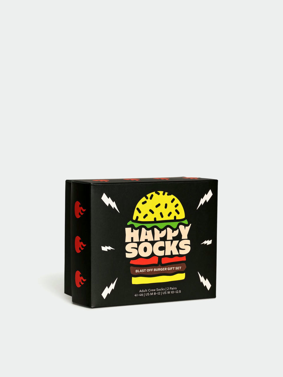  Шкарпетки Happy Socks 2-Pack Blast Off Burger (black)
