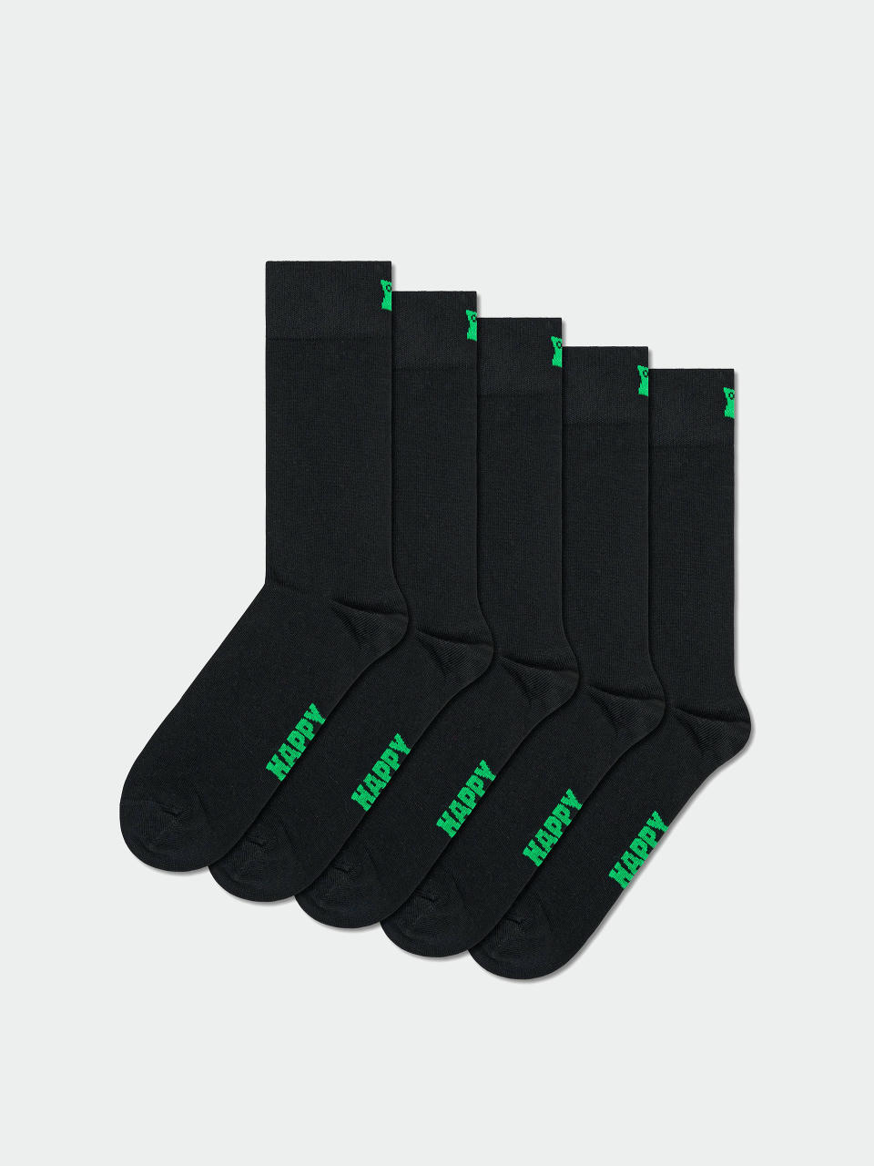  Шкарпетки Happy Socks 5-Pack Solids (black)