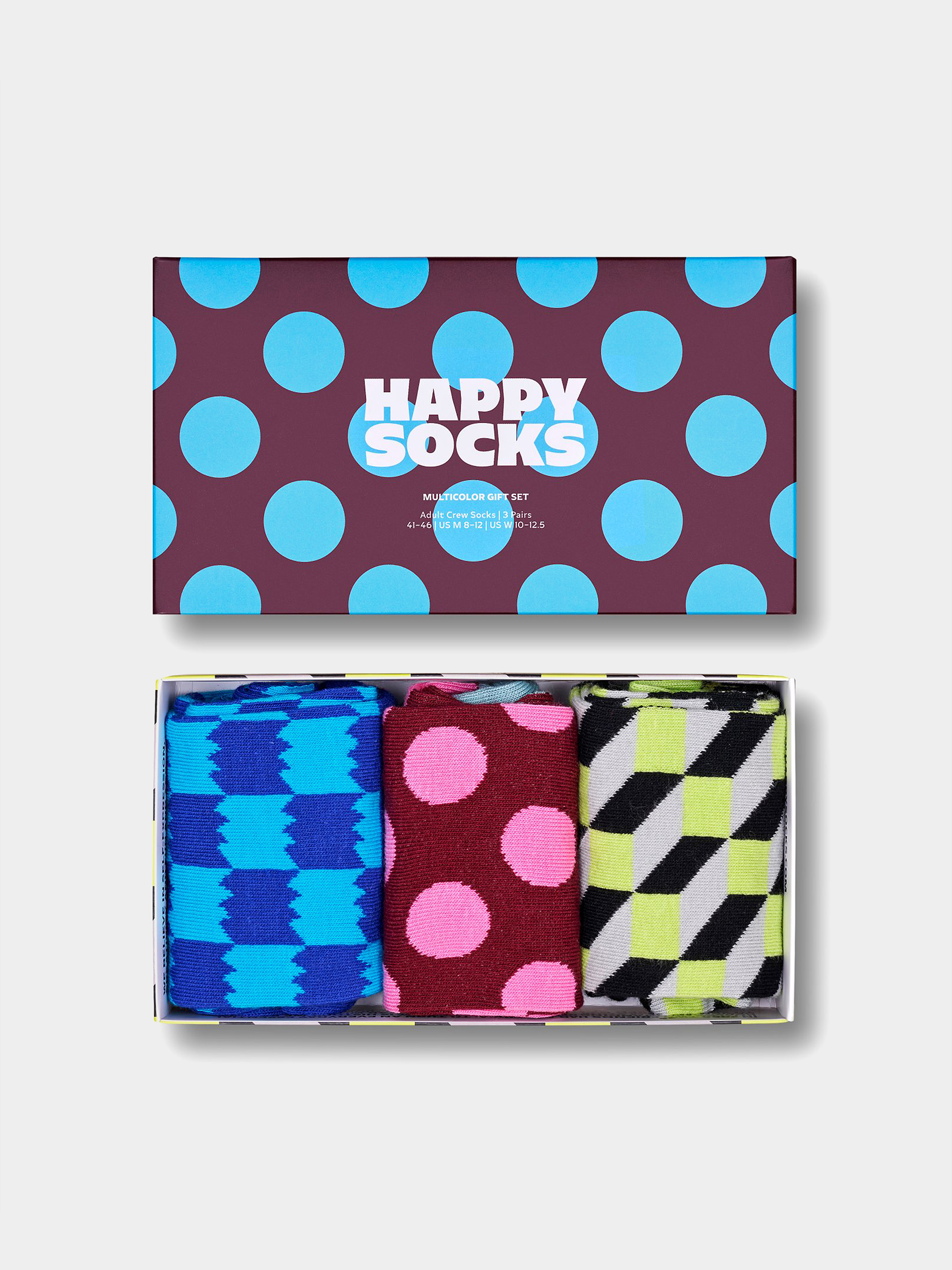  Шкарпетки Happy Socks 3-Pack Multicolor (navy)