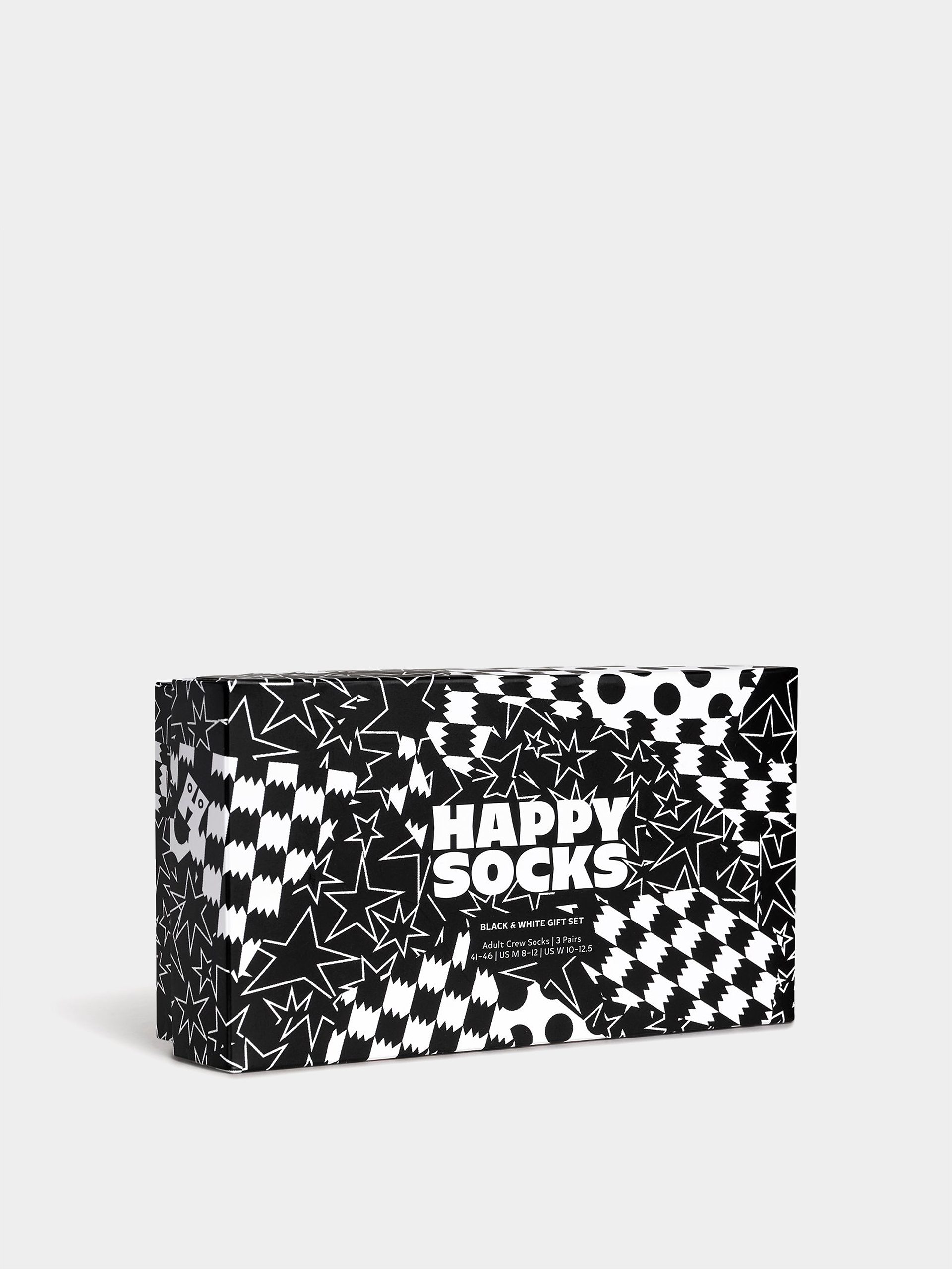  Шкарпетки Happy Socks 3-Pack Black And White (black)