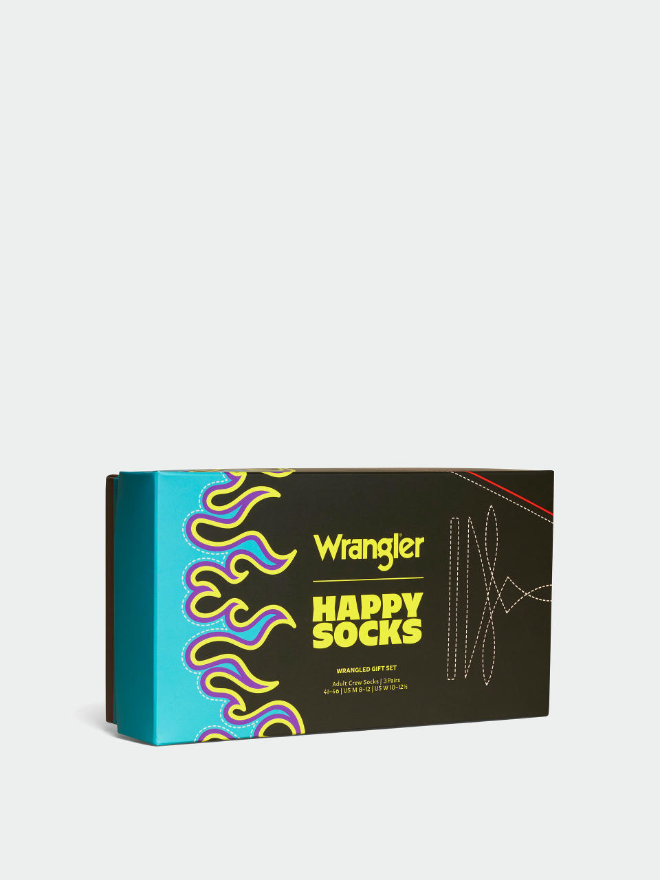  Шкарпетки Happy Socks Wrangler 3-Pack Wrangled (black)