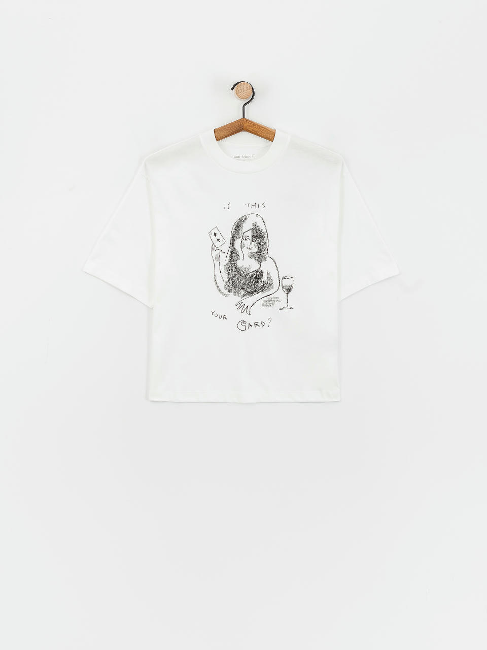 Футболка Carhartt WIP Pepe Card Wmn (white/black)