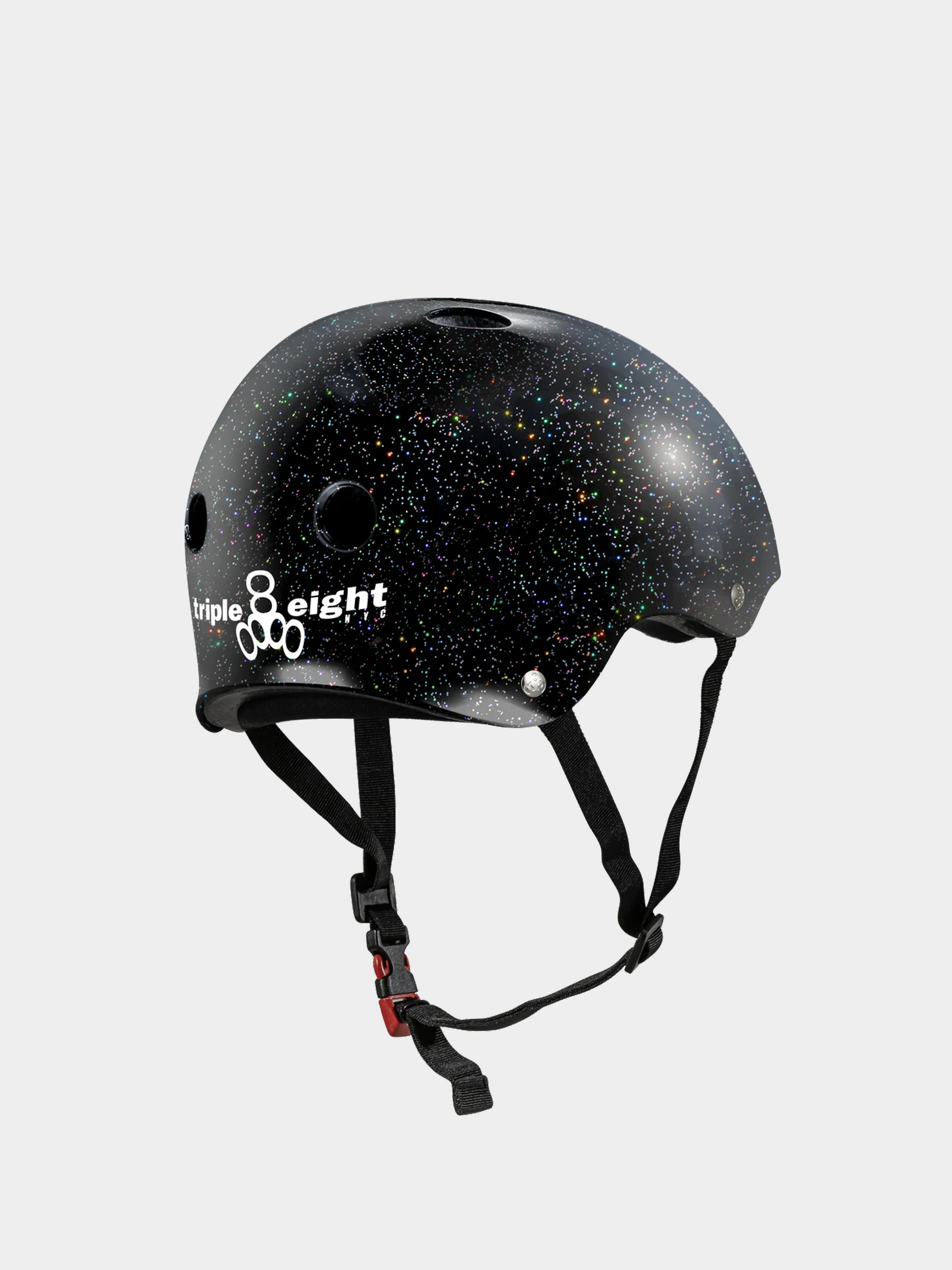 Шолом Triple Eight The Certified Sweatsaver Helmet (black glitter)
