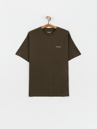 Футболка Carhartt WIP Script Embroidery (cypress/white)