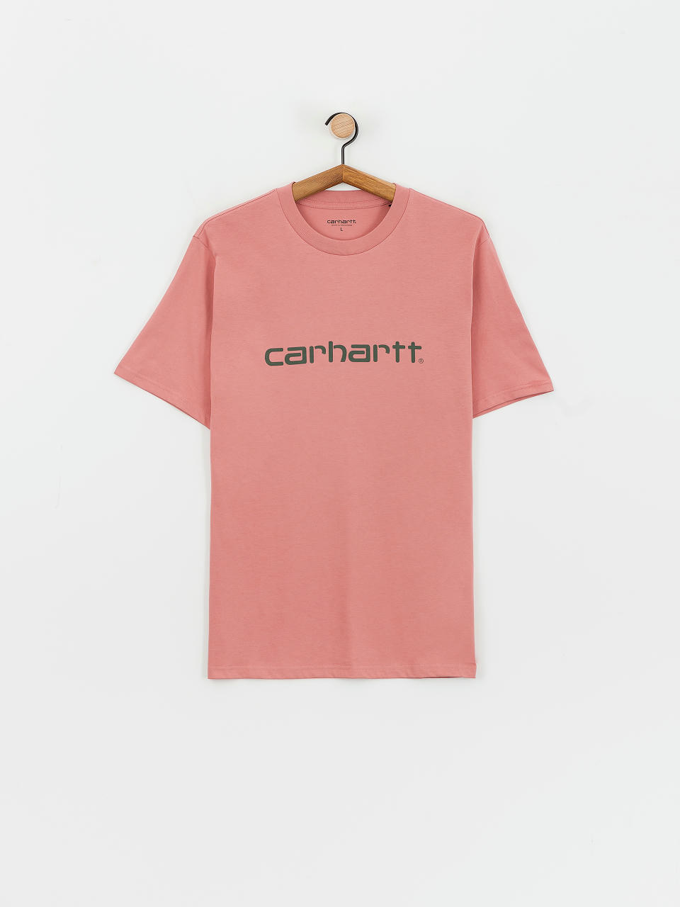 Футболка Carhartt WIP Script (dusty rose/sycamore tree)