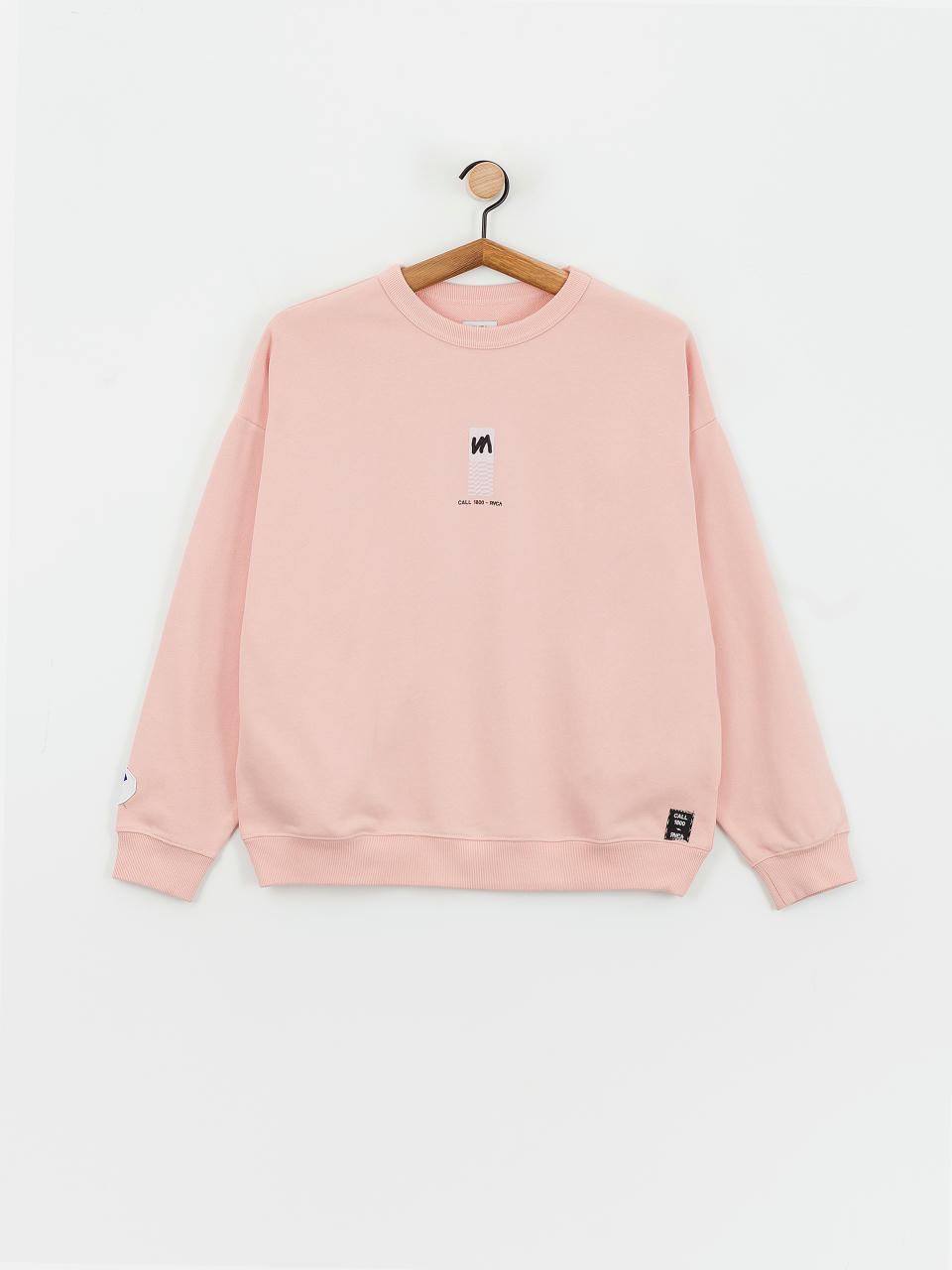 Світшот RVCA Almost Everything Pocket Crew Wmn (blush)