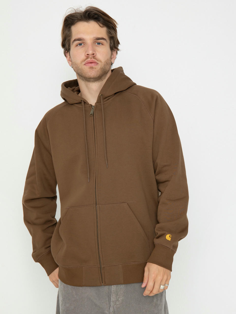 Худі Carhartt WIP Chase ZHD (chocolate/gold)