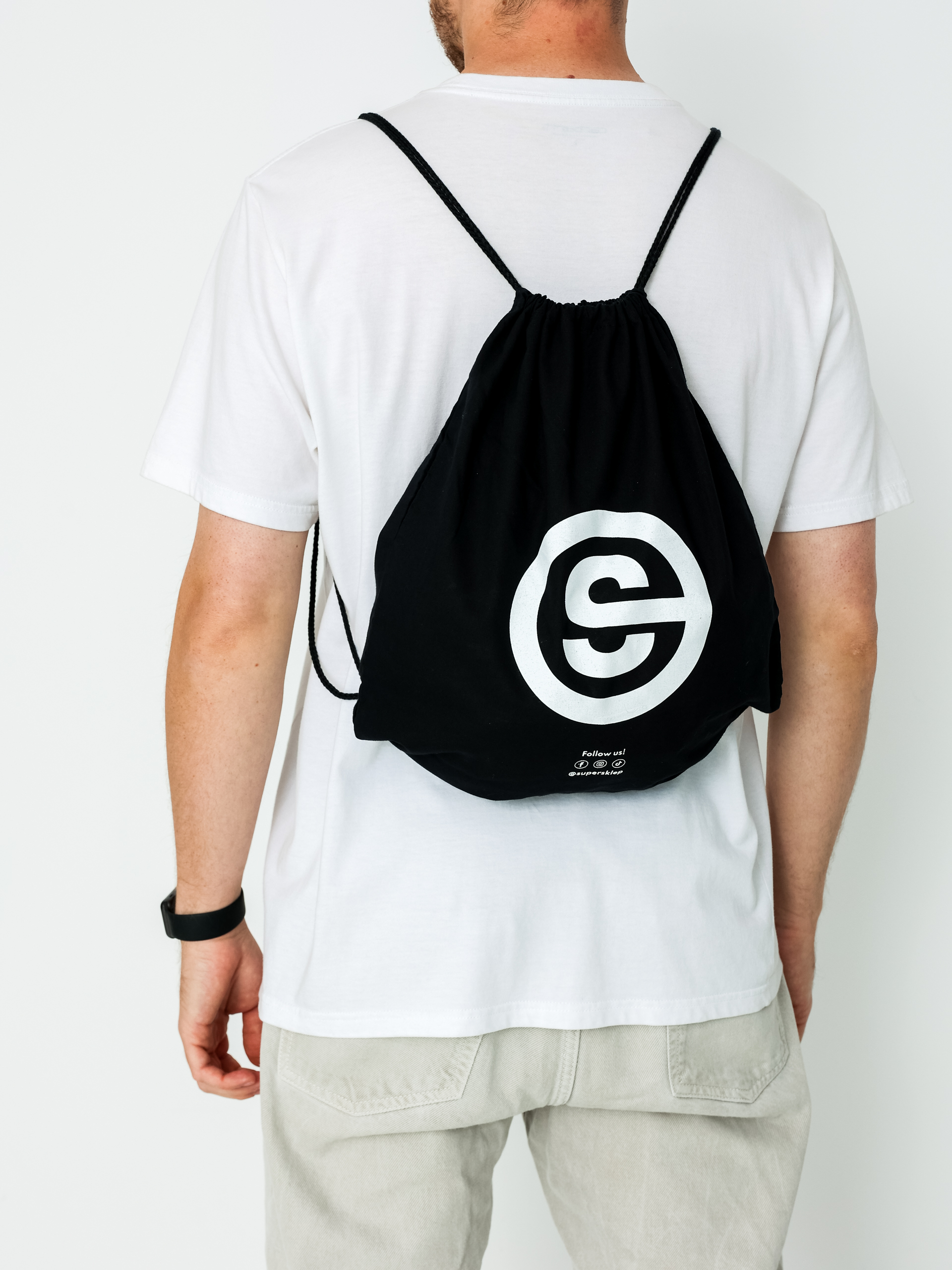 Рюкзак - мішок Super-Shop Stamp (black)