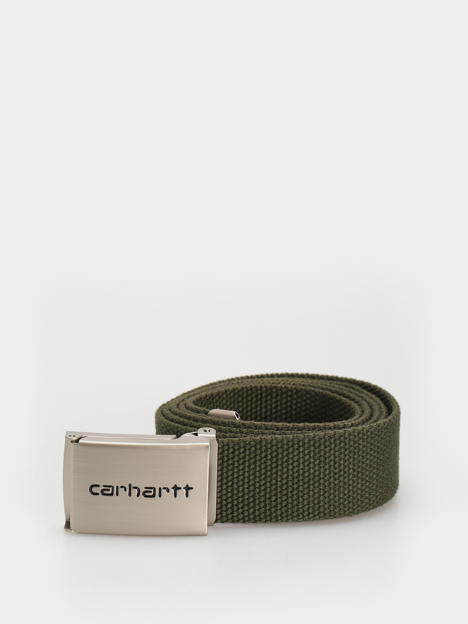 Ремінь Carhartt WIP Clip Belt Chrome (office green)