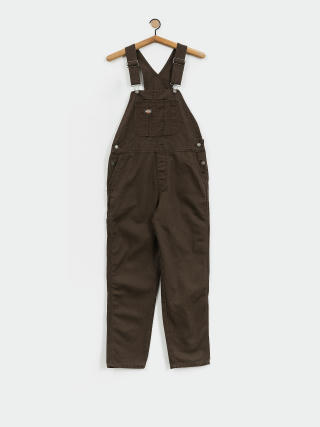 Штани Dickies Duck Canvas Classic Bib Wmn (dark brown)