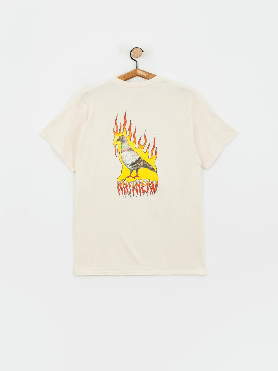 Футболка Antihero Flame Pigeon Pr Pt (natural/mlt)