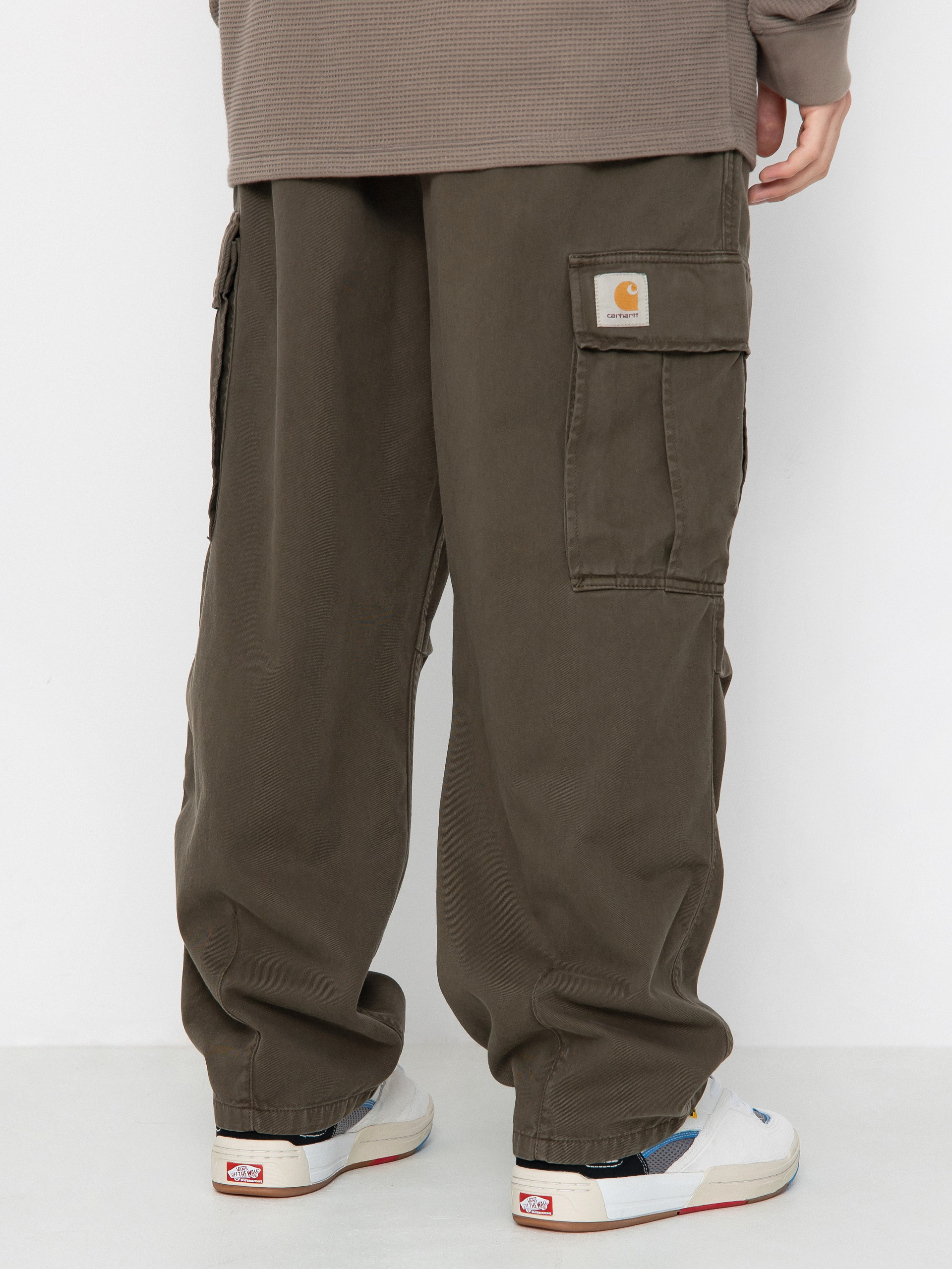 Штани Carhartt WIP Cole Cargo - коричневий (office green)