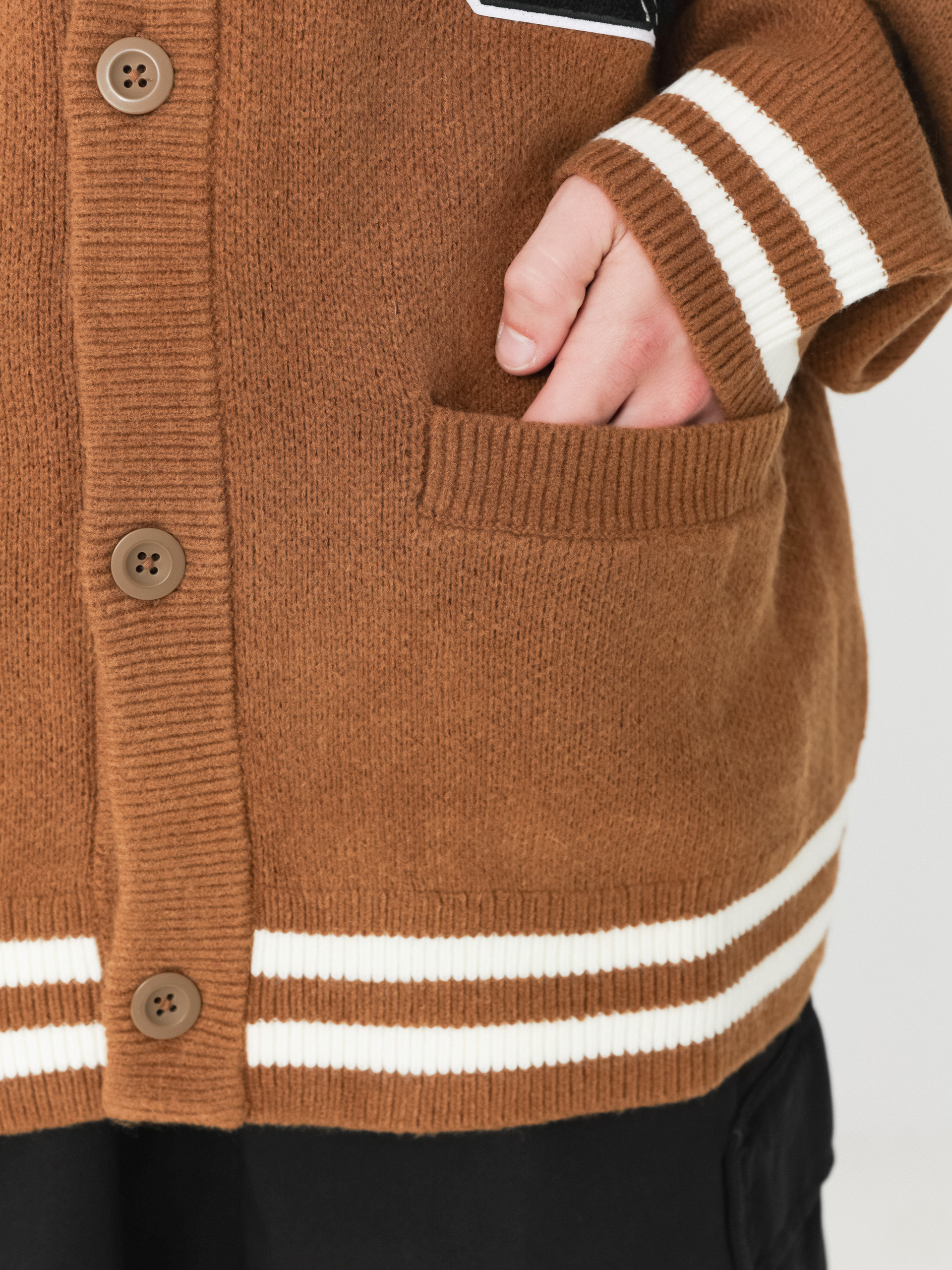 Светр Carhartt WIP Brown Ducks Cardigan (hamilton brown/wax)