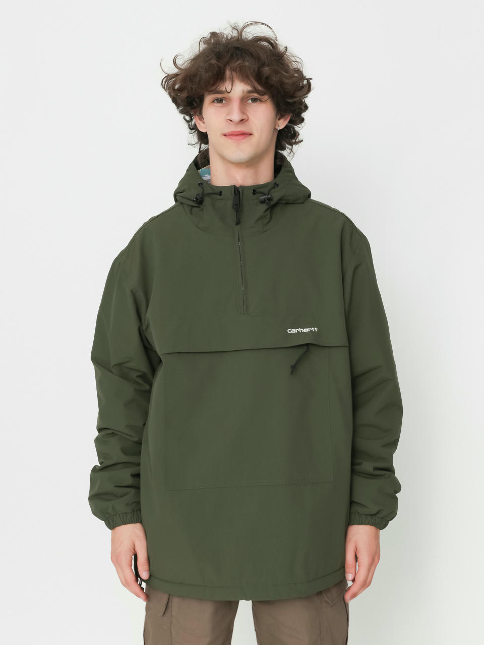 Куртка Carhartt WIP Windbreaker Pullover (office green/white)