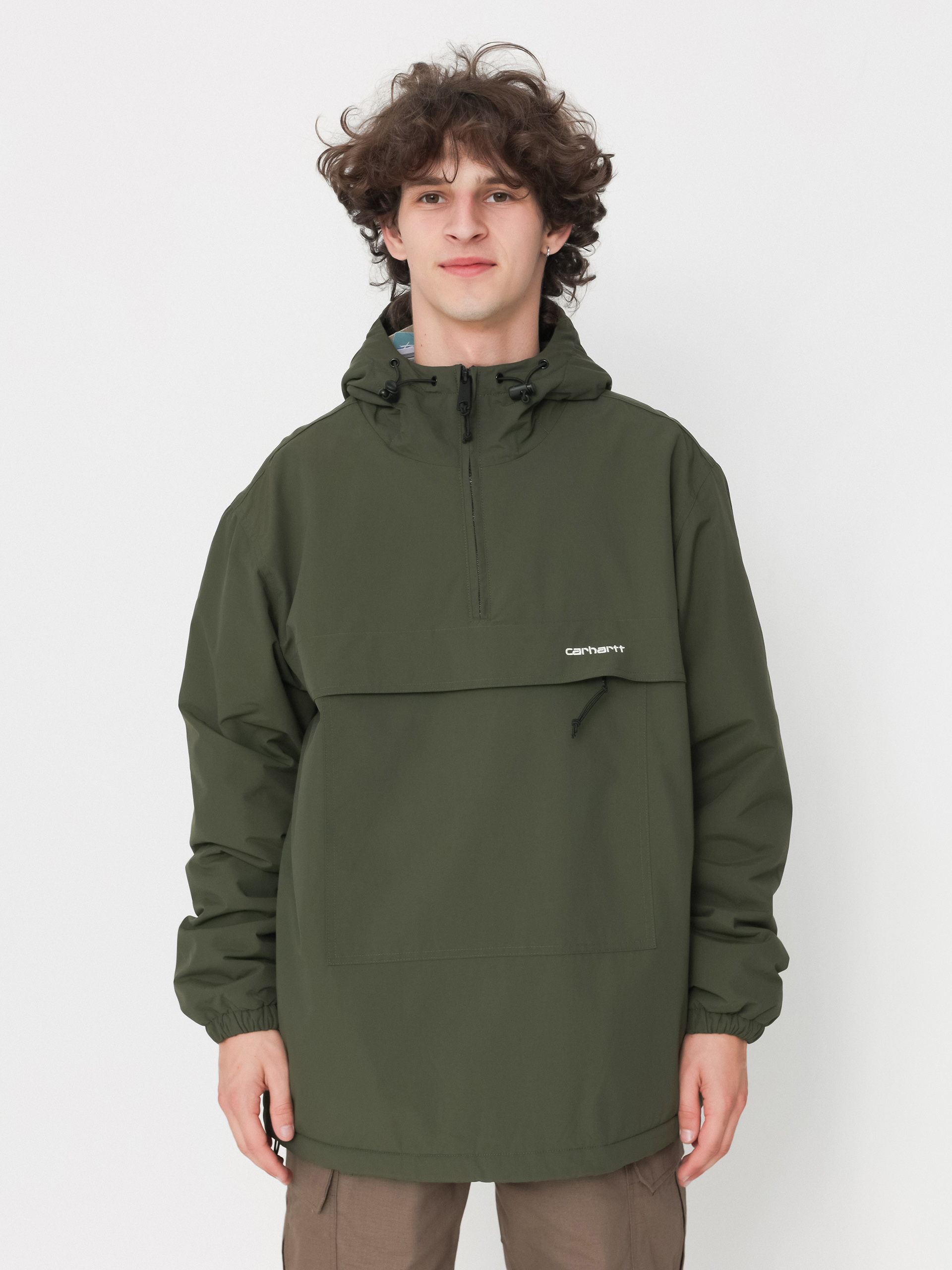 u041au0443u0440u0442u043au0430 Carhartt WIP Windbreaker Pullover (office green/white)