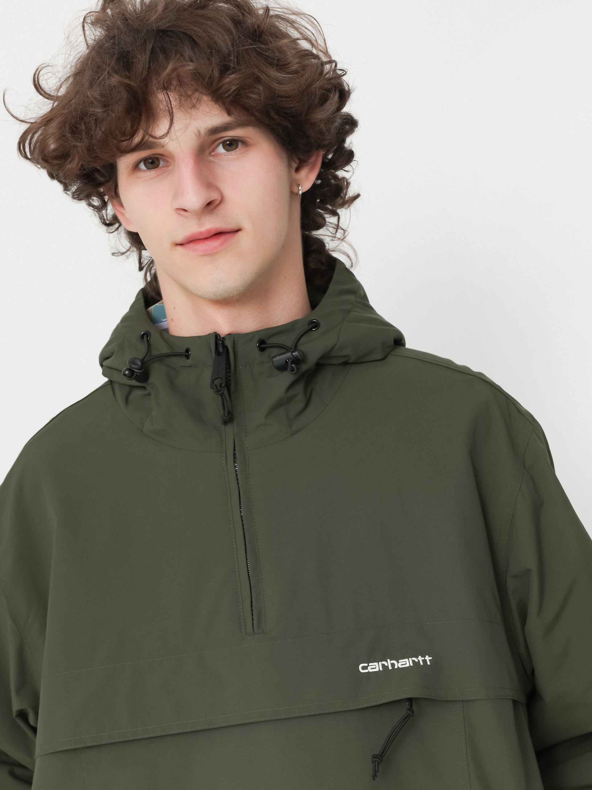 Куртка Carhartt WIP Windbreaker Pullover (office green/white)