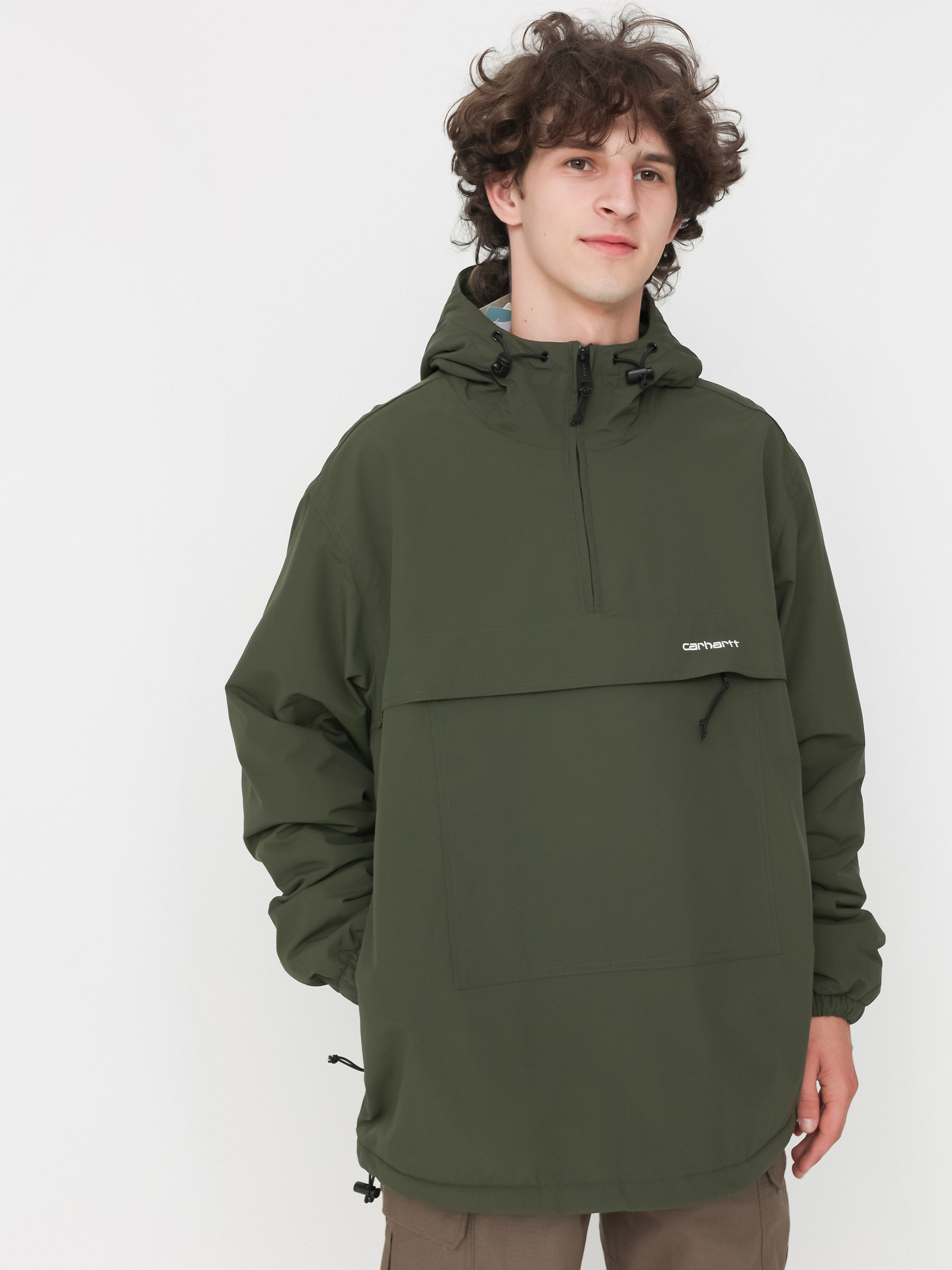 Куртка Carhartt WIP Windbreaker Pullover (office green/white)