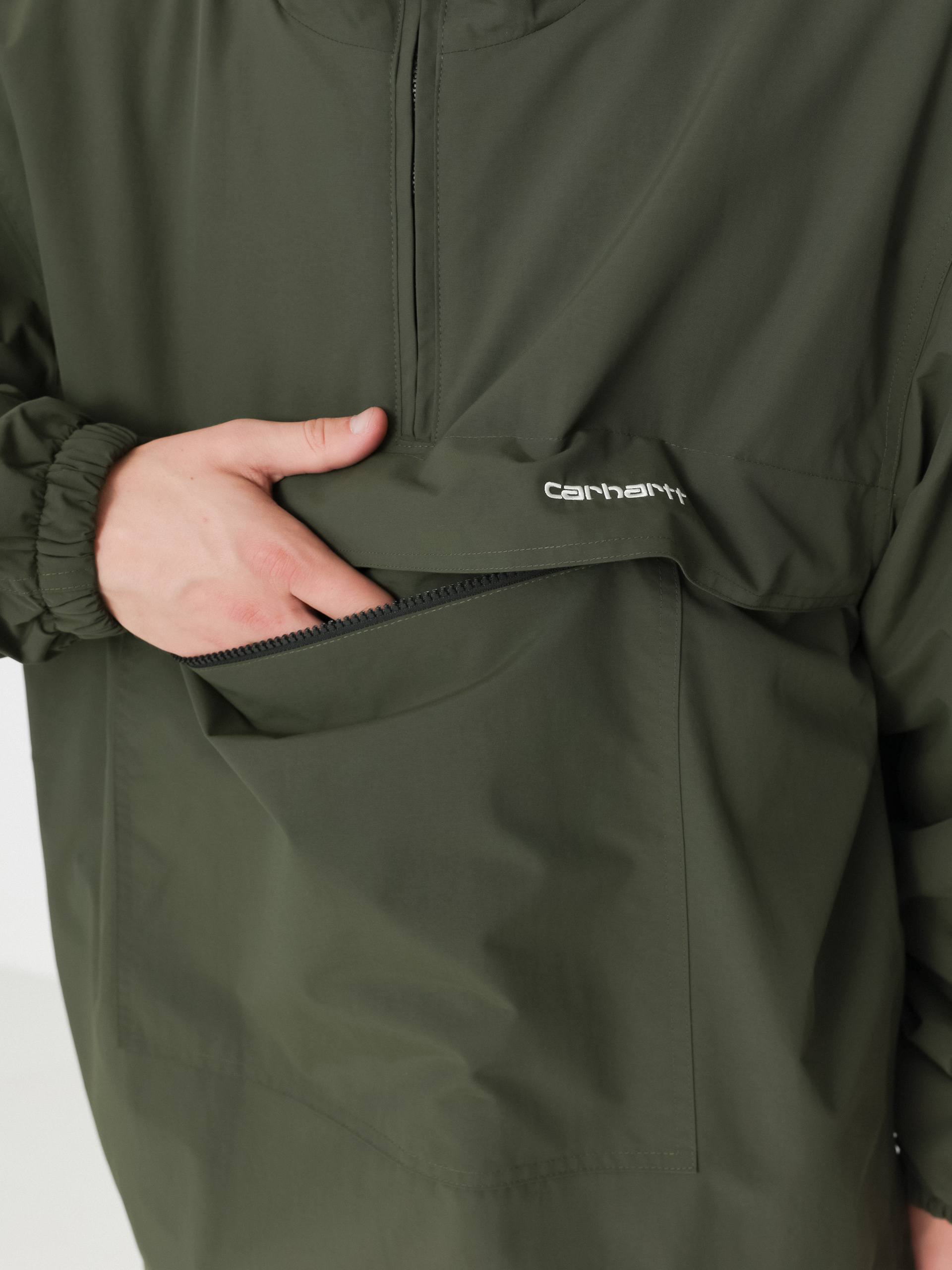 Куртка Carhartt WIP Windbreaker Pullover (office green/white)