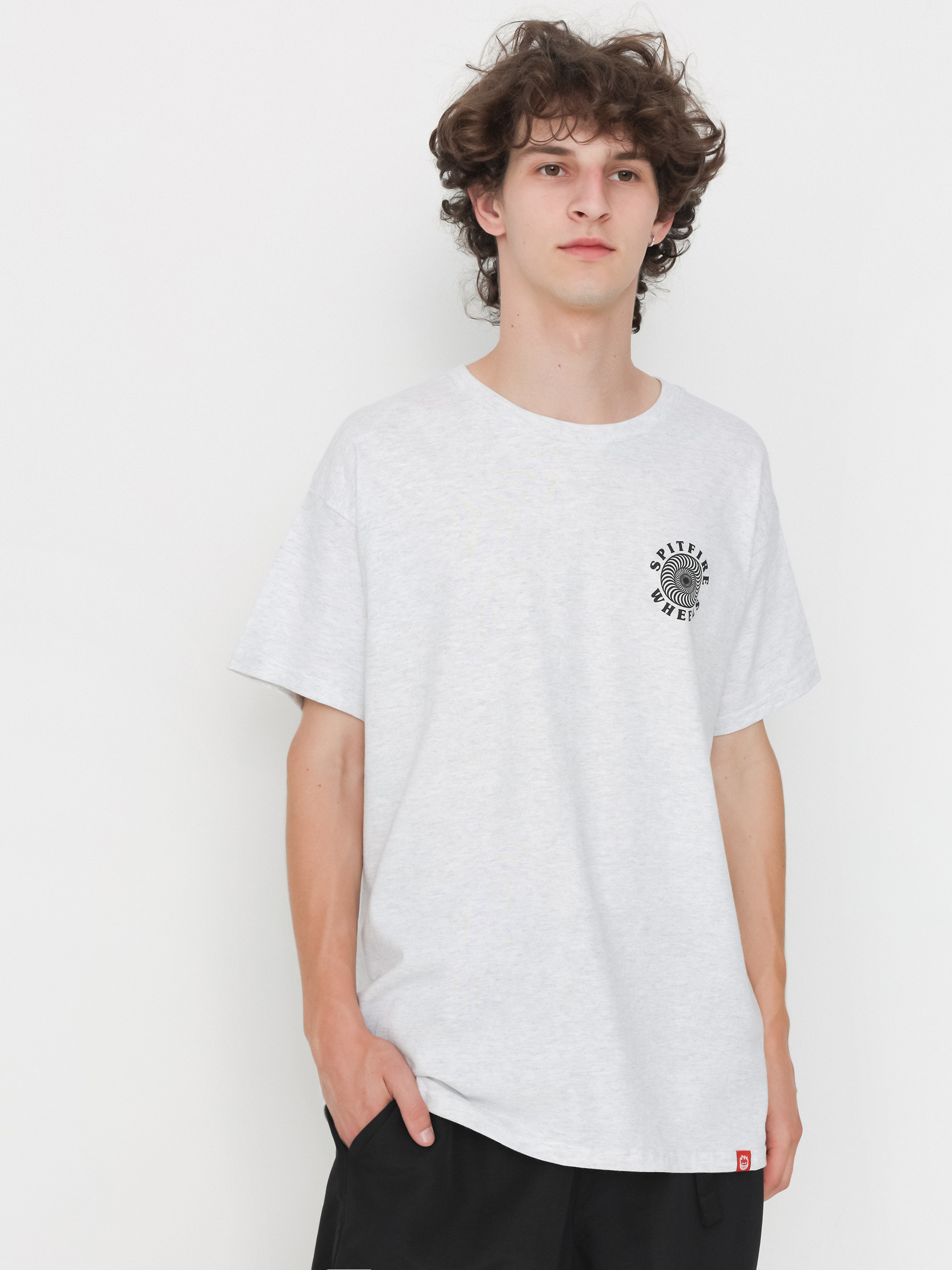 Футболка Spitfire Og Classic Fill (ash heather/black/red)