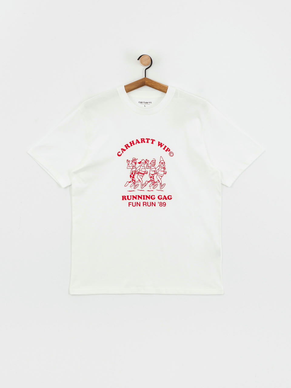 Футболка Carhartt WIP Fun Run (white/red)