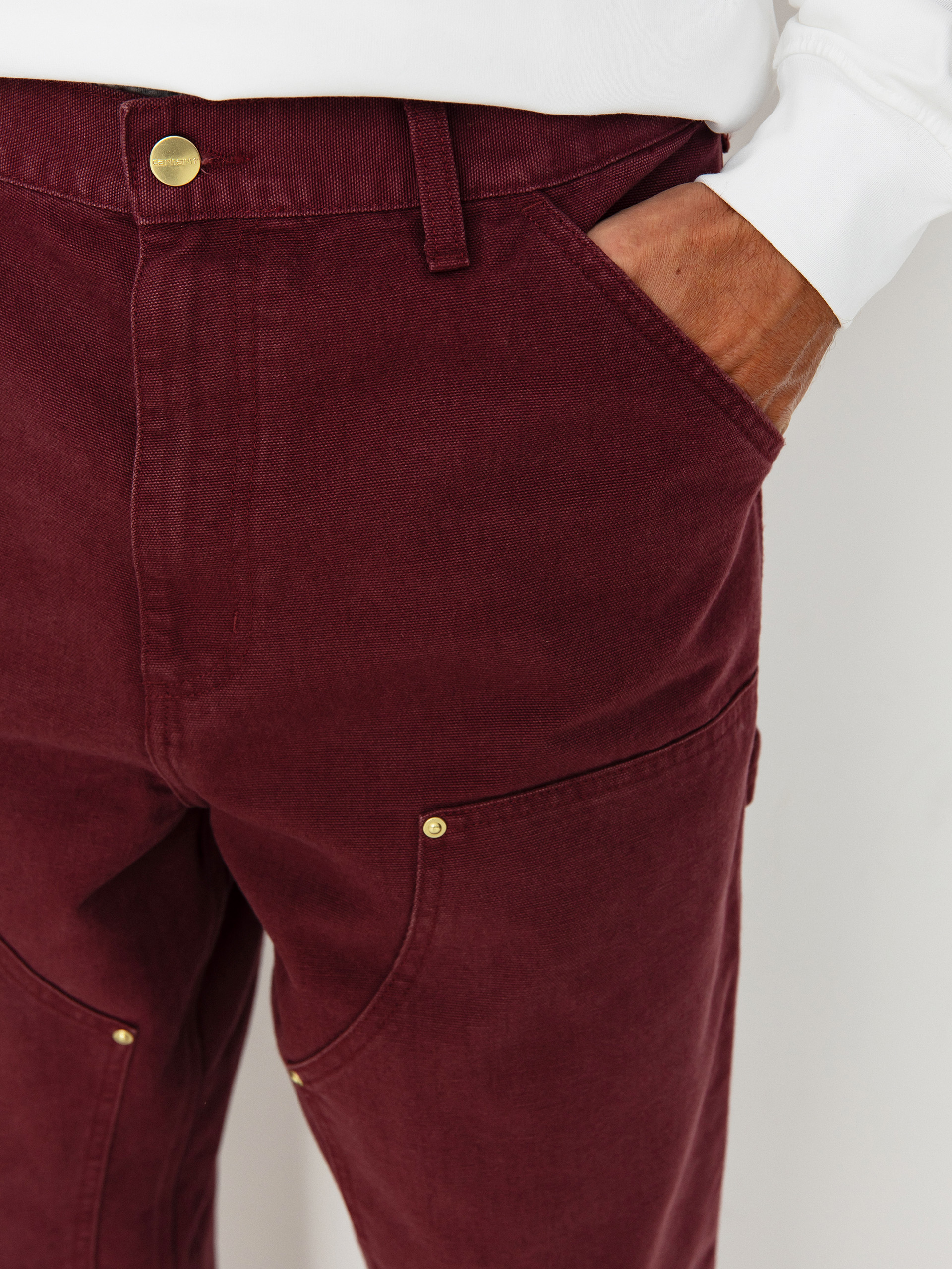 Штани Carhartt WIP Double Knee (malbec)