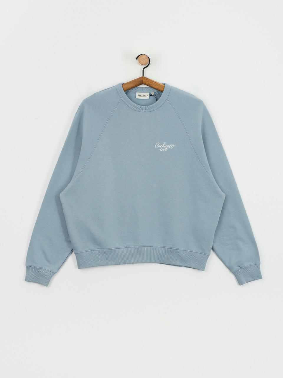 Світшот Carhartt WIP Signature Wmn (dusty ice/white)