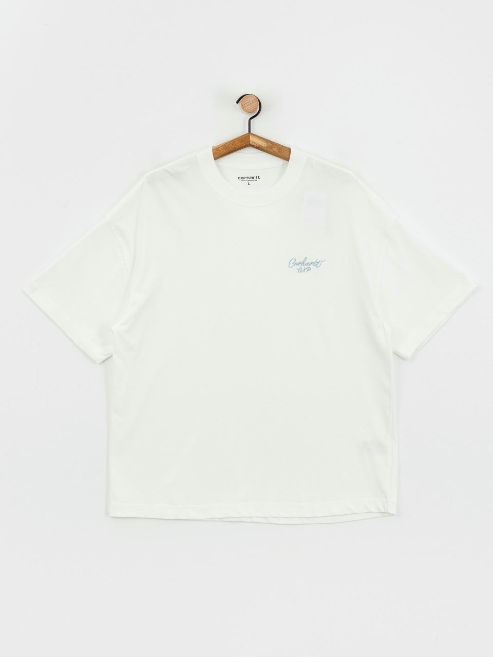 Футболка Carhartt WIP Signature Script (white/dusty ice)