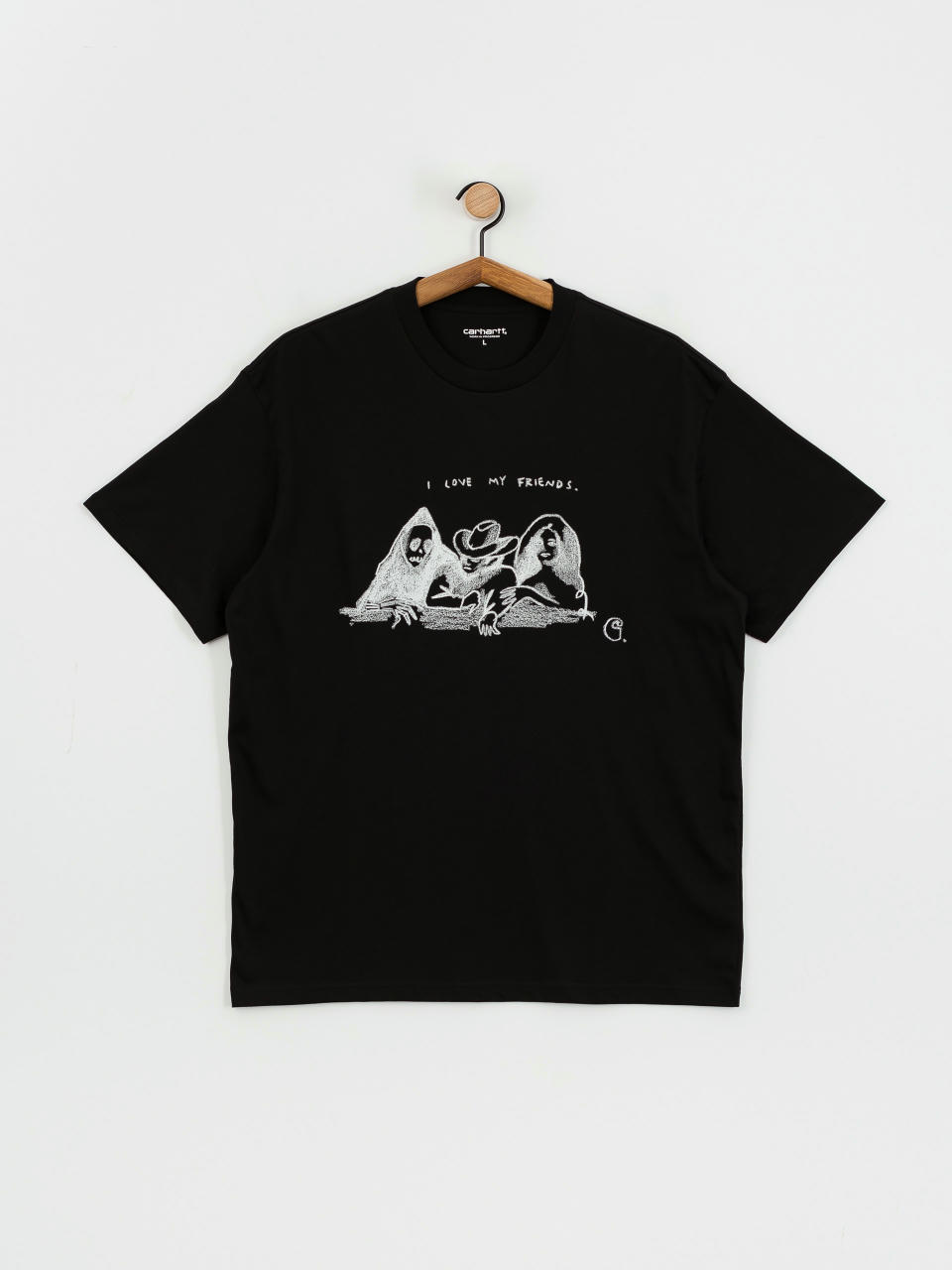 Футболка Carhartt WIP Pepe Friends (black/white)