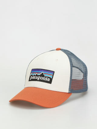 Кепка Patagonia P 6 Logo LoPro Trucker (white w/redtail rust)