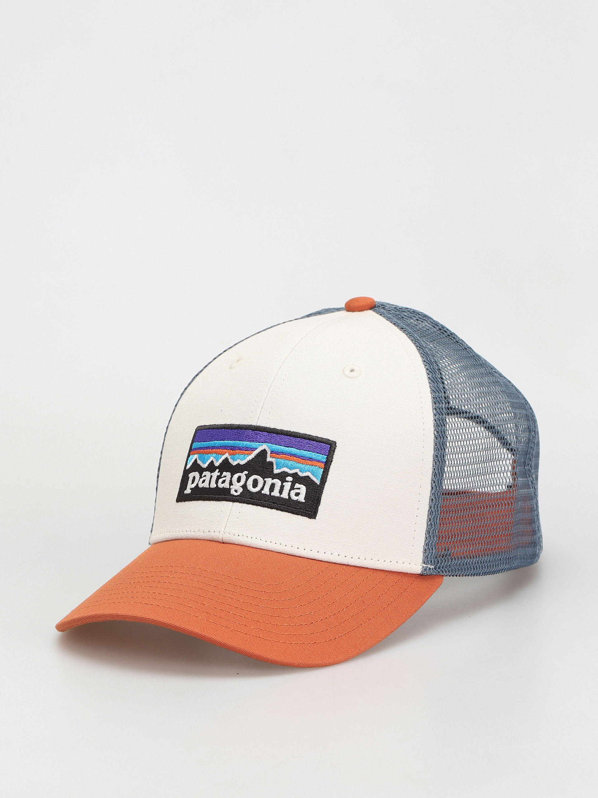 Кепка Patagonia P 6 Logo LoPro Trucker (white w/redtail rust)