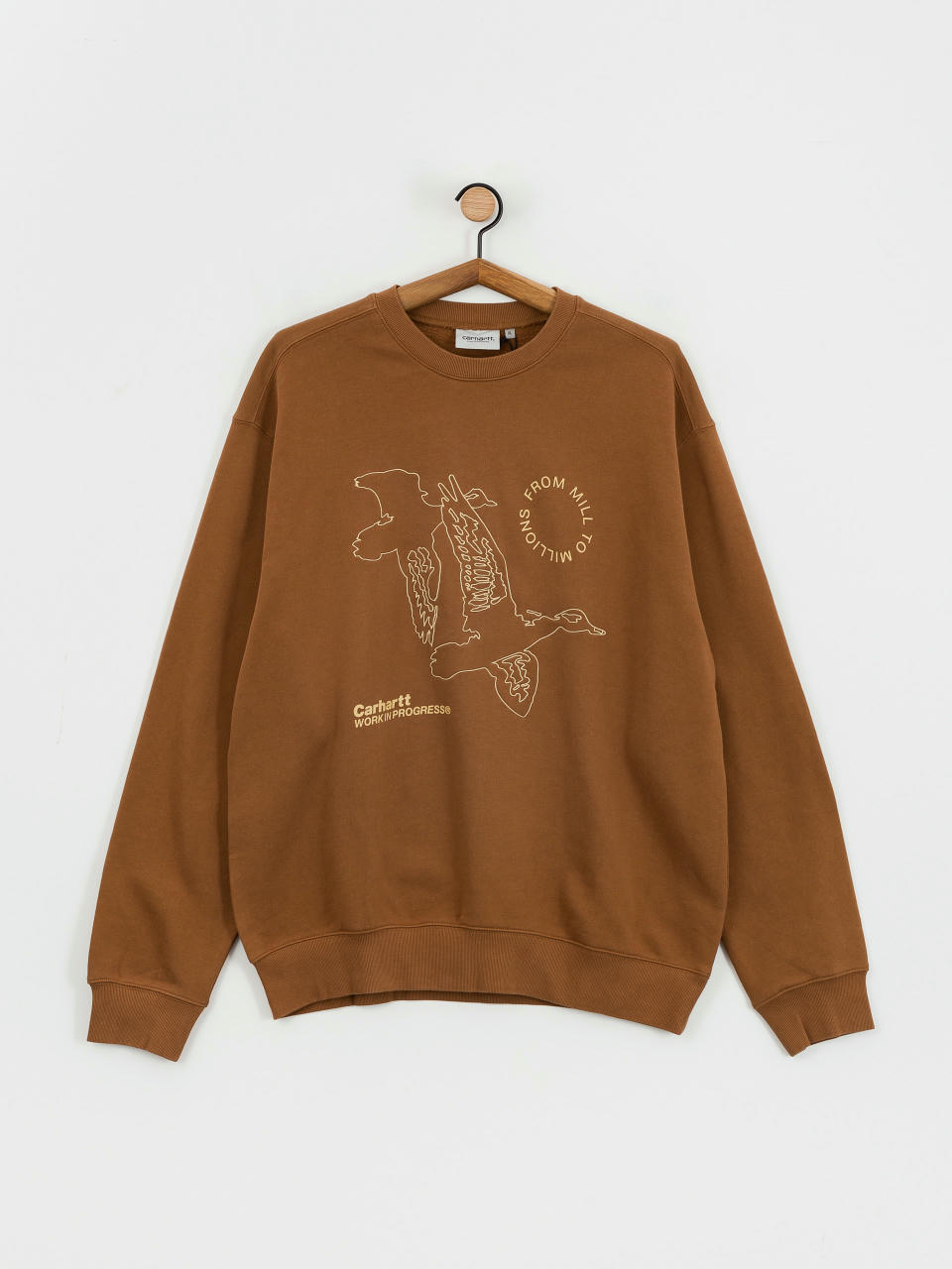 Світшот Carhartt WIP Flying Ducks (hamilton brown)