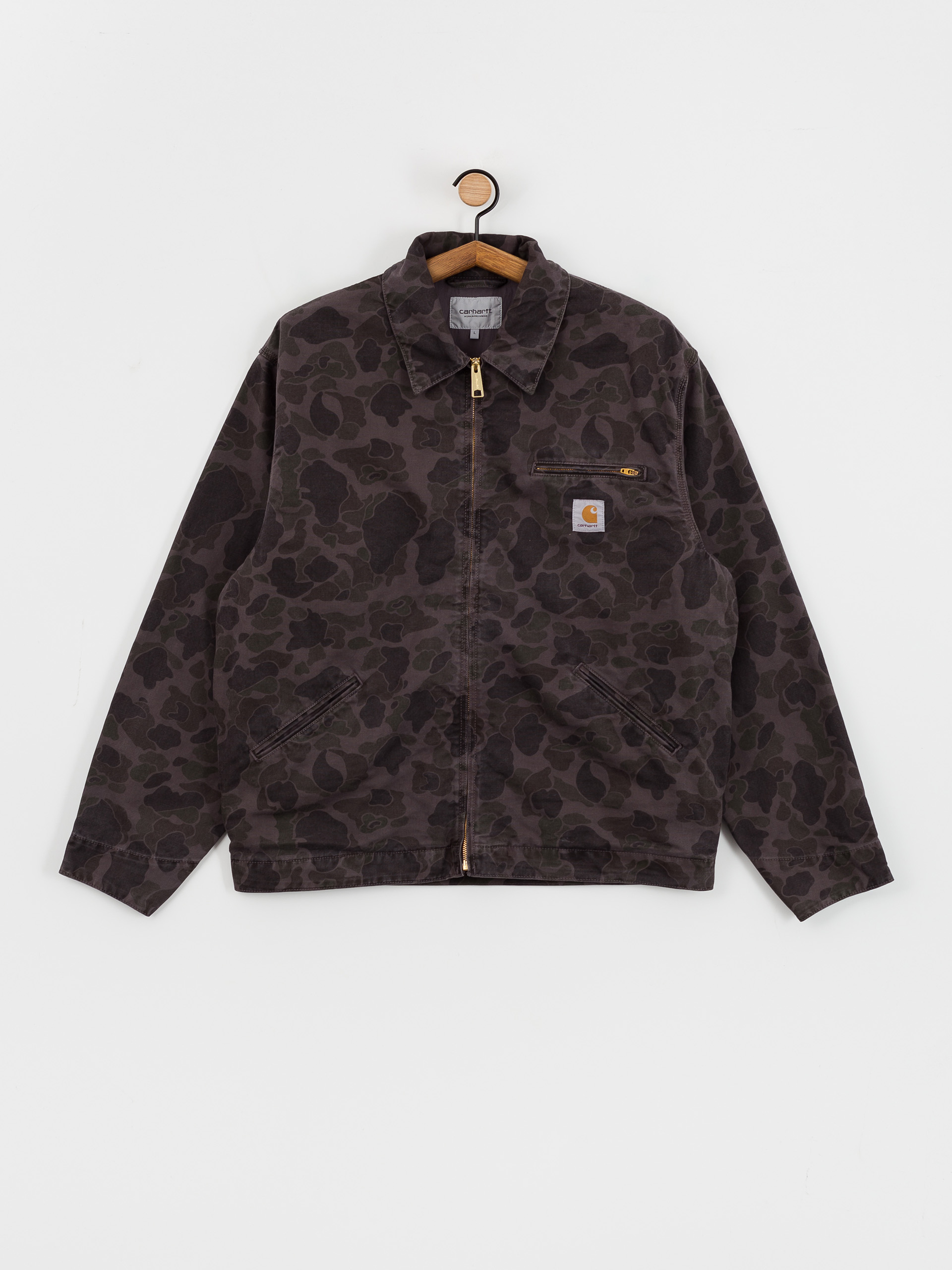 Куртка Carhartt WIP Duck Detroit - сірий (camo duck/green/graphite)