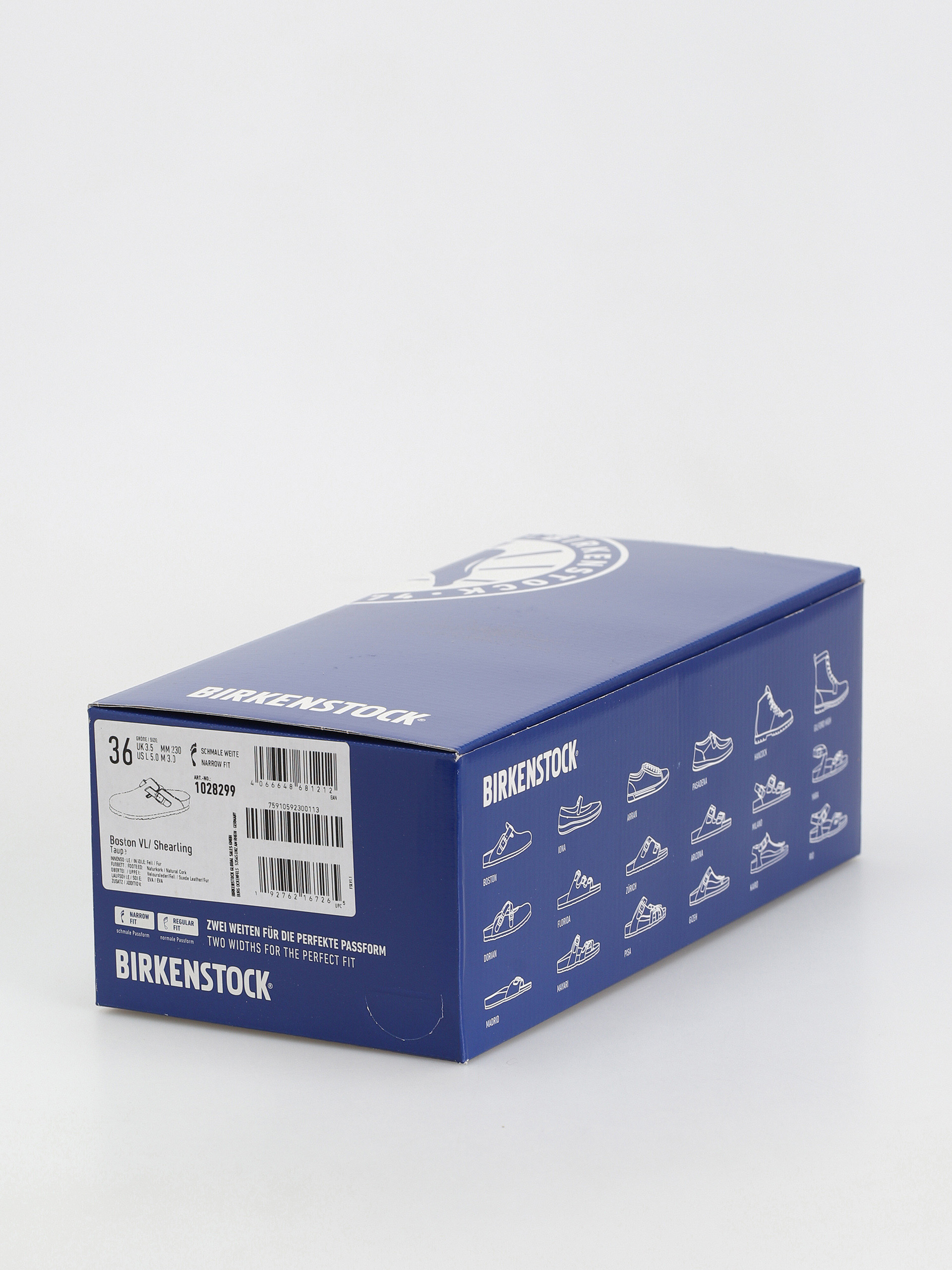 Шльопанці Birkenstock Boston Shearling Suede Leather Fur Narrow Wmn (taupe)