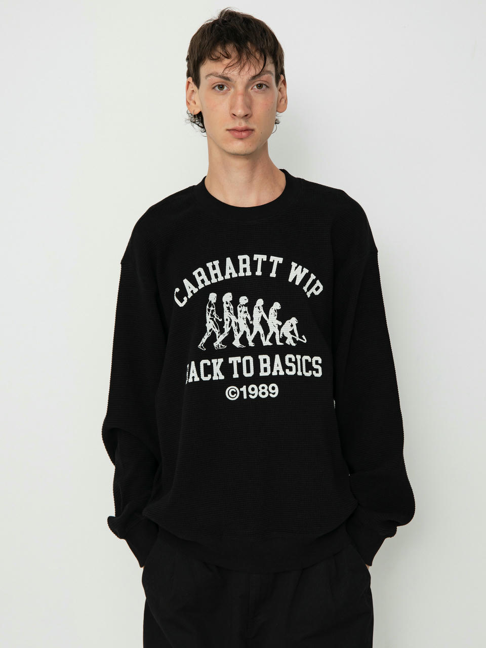 Світшот Carhartt WIP Main Basics (black/white)